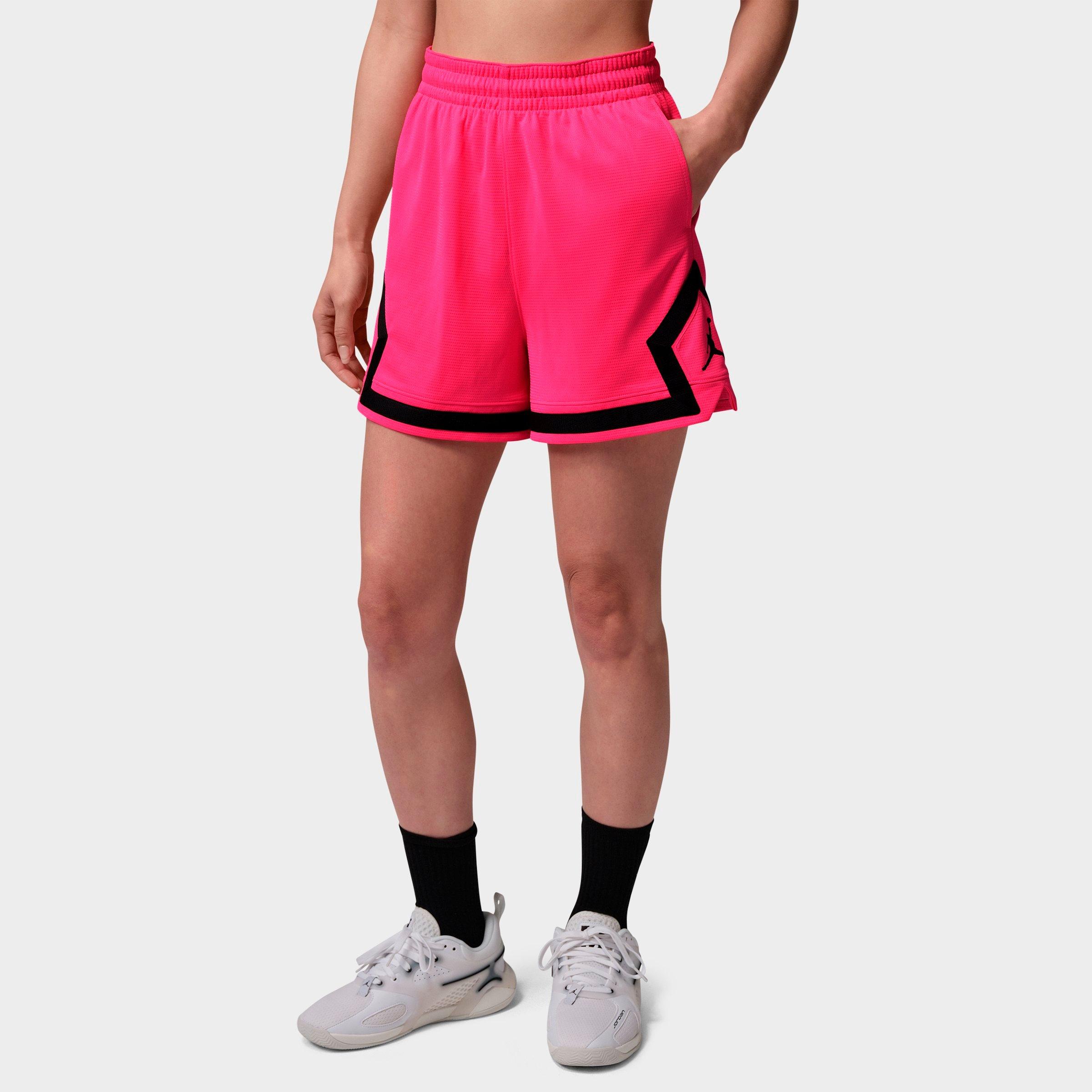 Jordan Women's Sport 4" Diamond Basketball Shorts in Hyper Pink/Black Size: XS