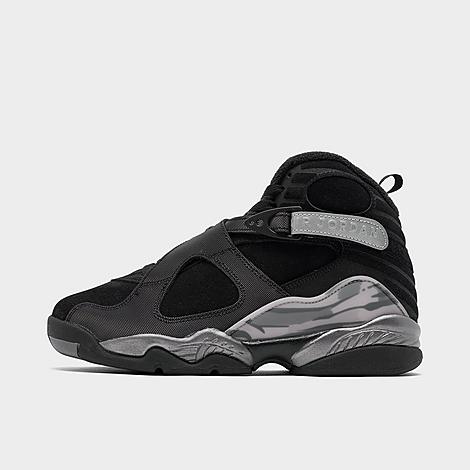 Nike Big Kids' Air Jordan Retro 8 Winterized Casual Basketball Shoes In Black/metallic Silver/gunsmoke