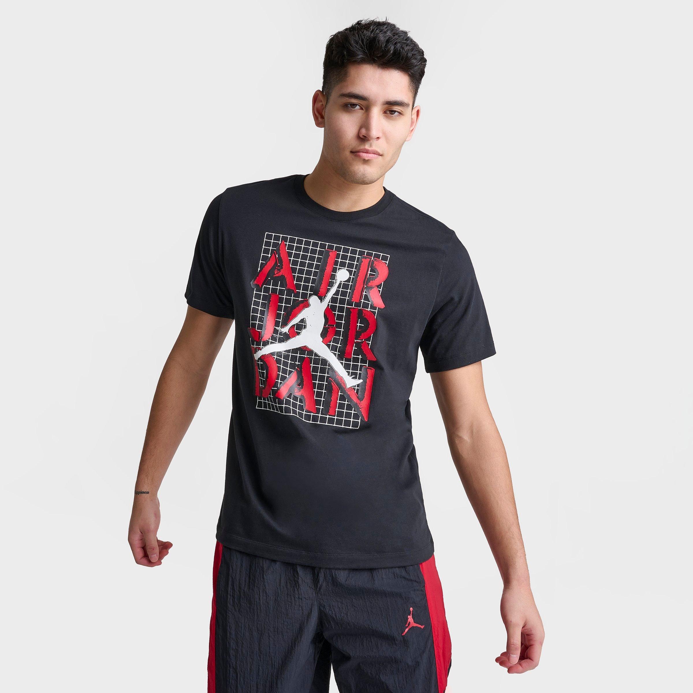 Nike Jordan Men's Stacks Graphic T-shirt In Black