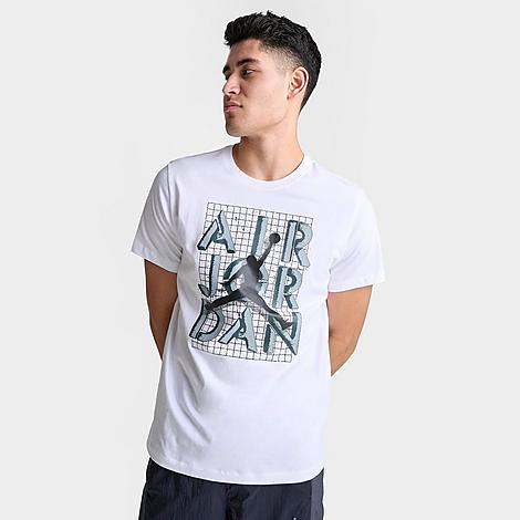 Nike Jordan Men's Stacks Graphic T-shirt In White