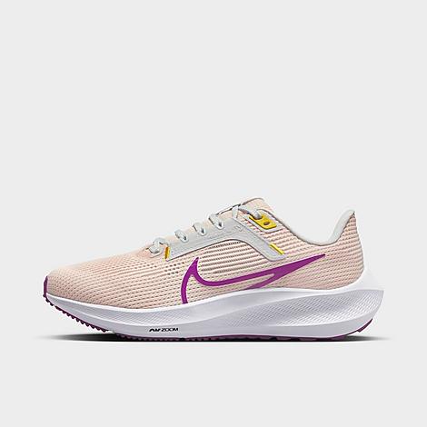 Nike Women's Zoom Pegasus 40 Running Shoes (wide Width) In Guava Ice/vivid Purple/amber Brown/photon Dust