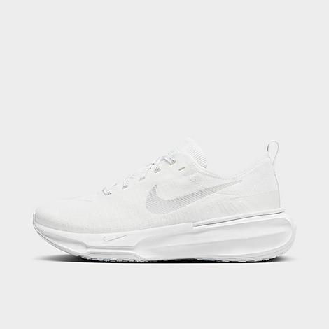 Nike Women's Air Zoomx Invincible Run 3 Flyknit Running Shoes (extra Wide Width 2e) In White