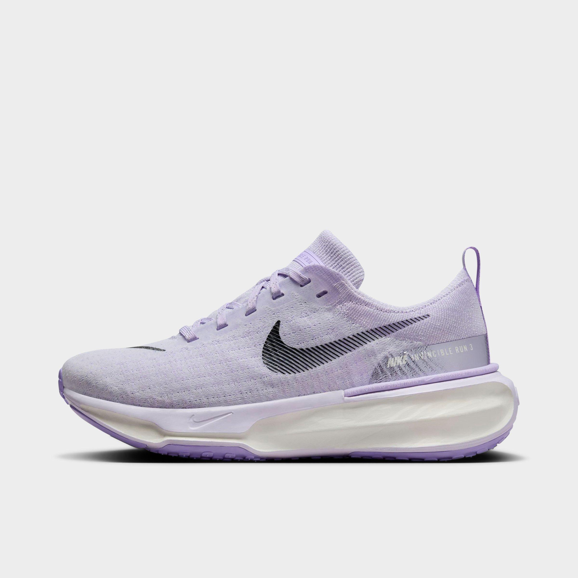 Shop Nike Women's Air Zoomx Invincible Run 3 Flyknit Running Shoes (extra Wide Width 2e) In Barely Grape/black/lilac Bloom/sail