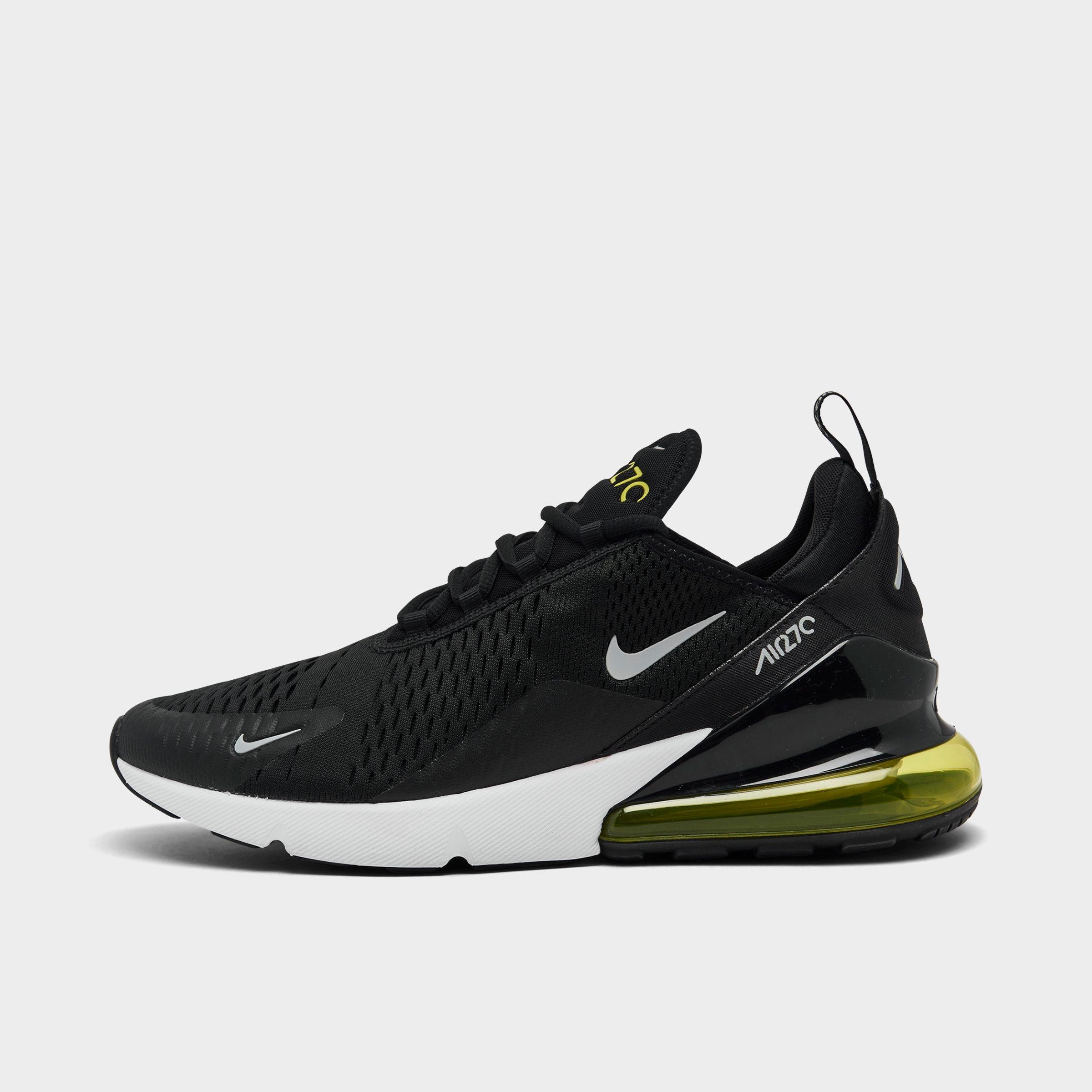 Nike Men's Air Max 270 Casual Shoes In Black/light Smoke Grey/opti ...