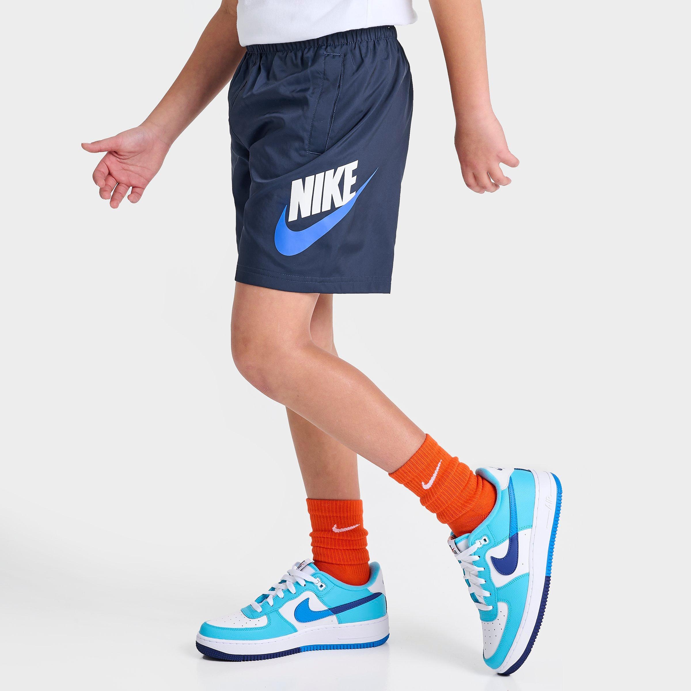 Shop Nike Kids' Woven Shorts In Midnight Navy