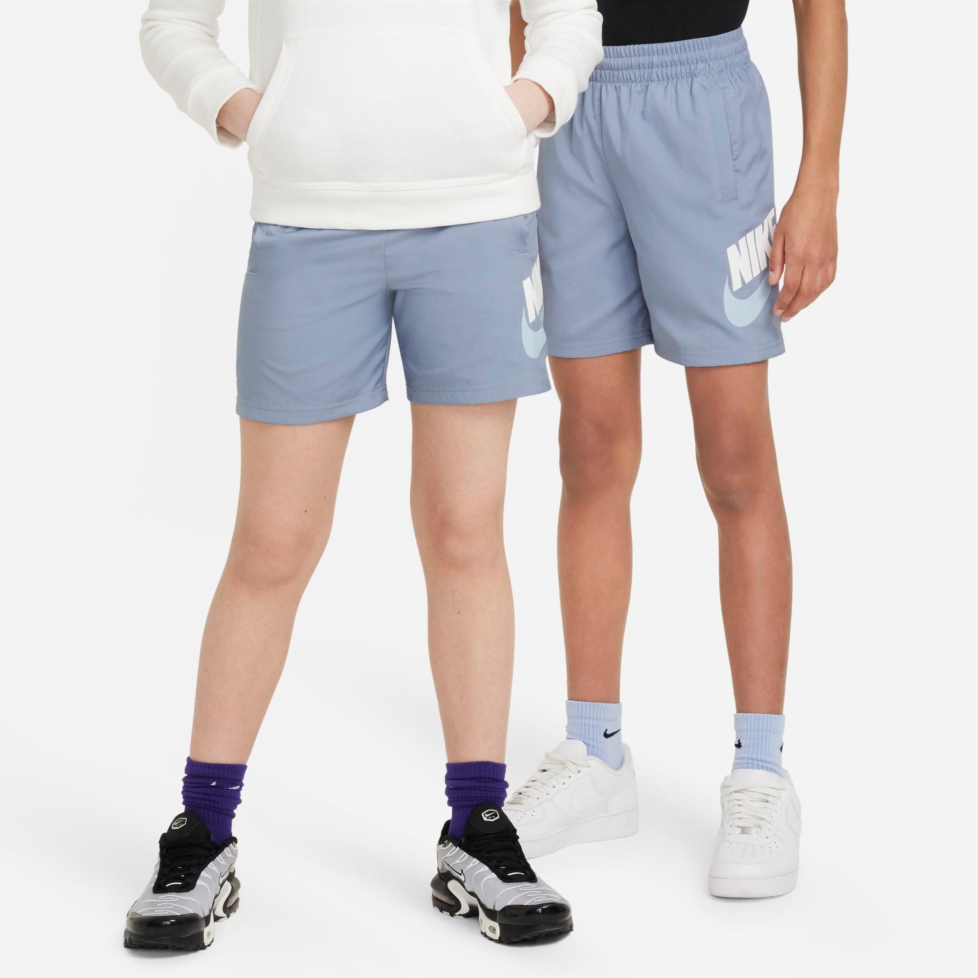 Shop Nike Kids' Woven Shorts In Ashen Slate