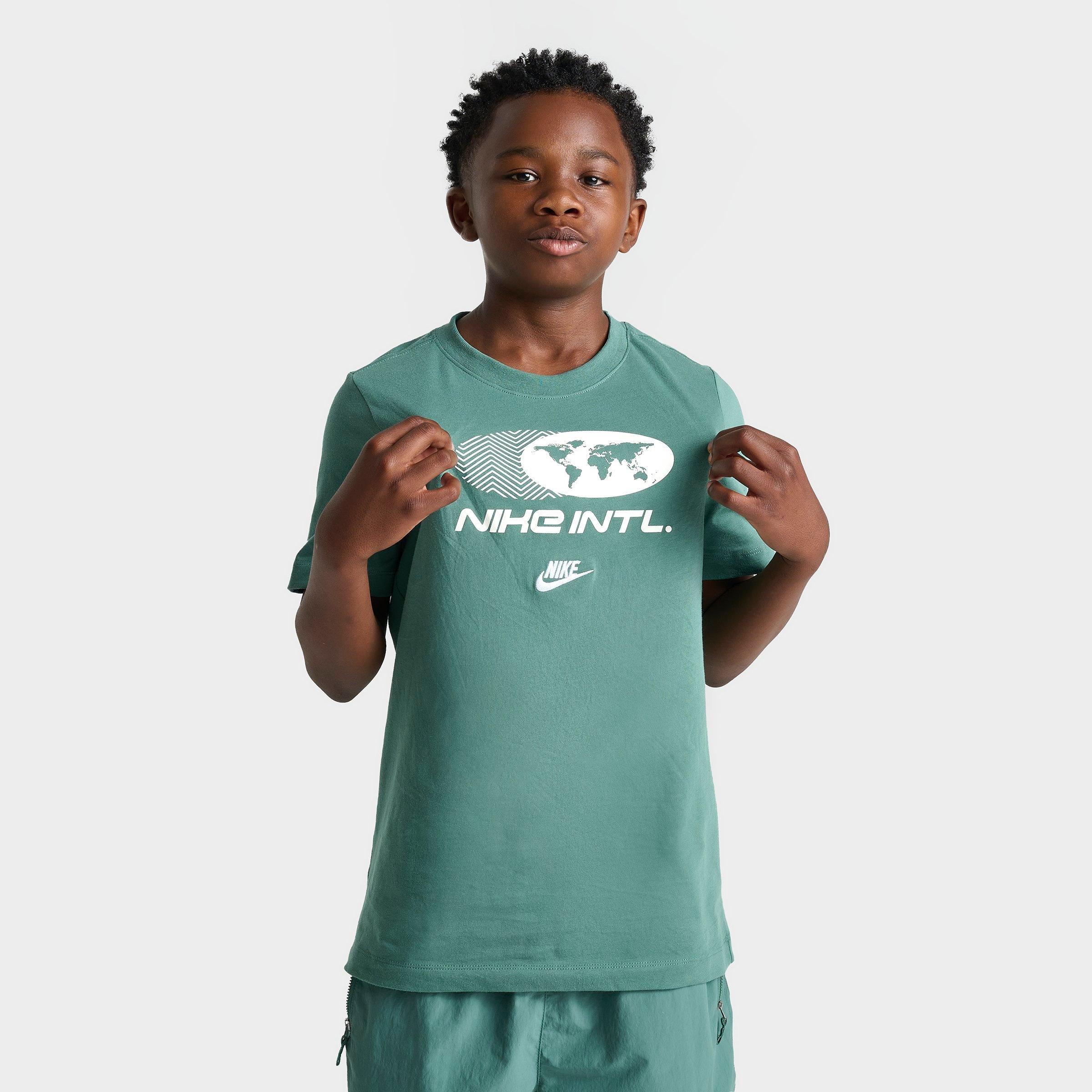 Nike Kids'  Boys' Sportswear Amplify T-shirt Size Large 100% Cotton In Green