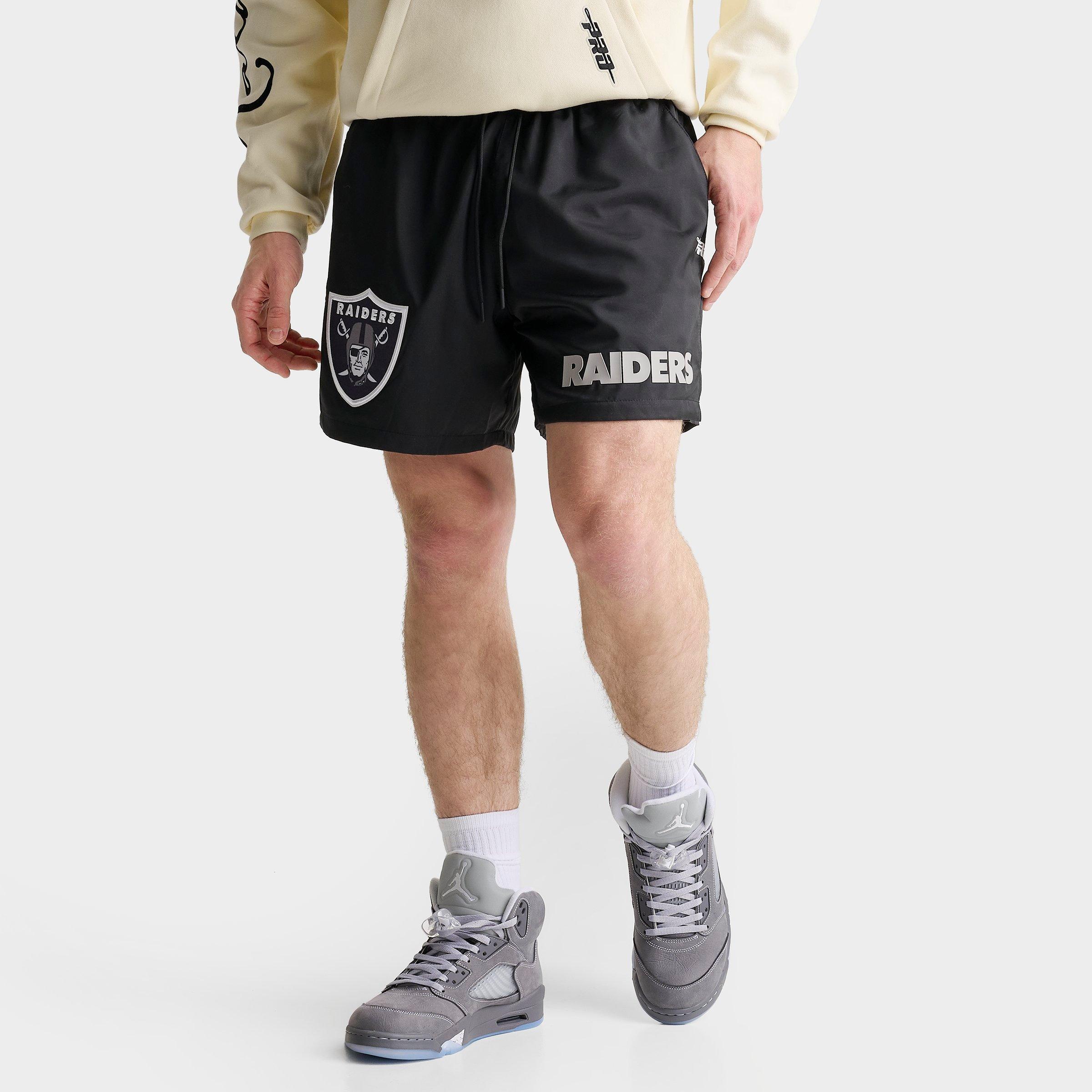 Pro Standard Men's Las Vegas Raiders NFL Ultras Woven Shorts in Black Size: Small