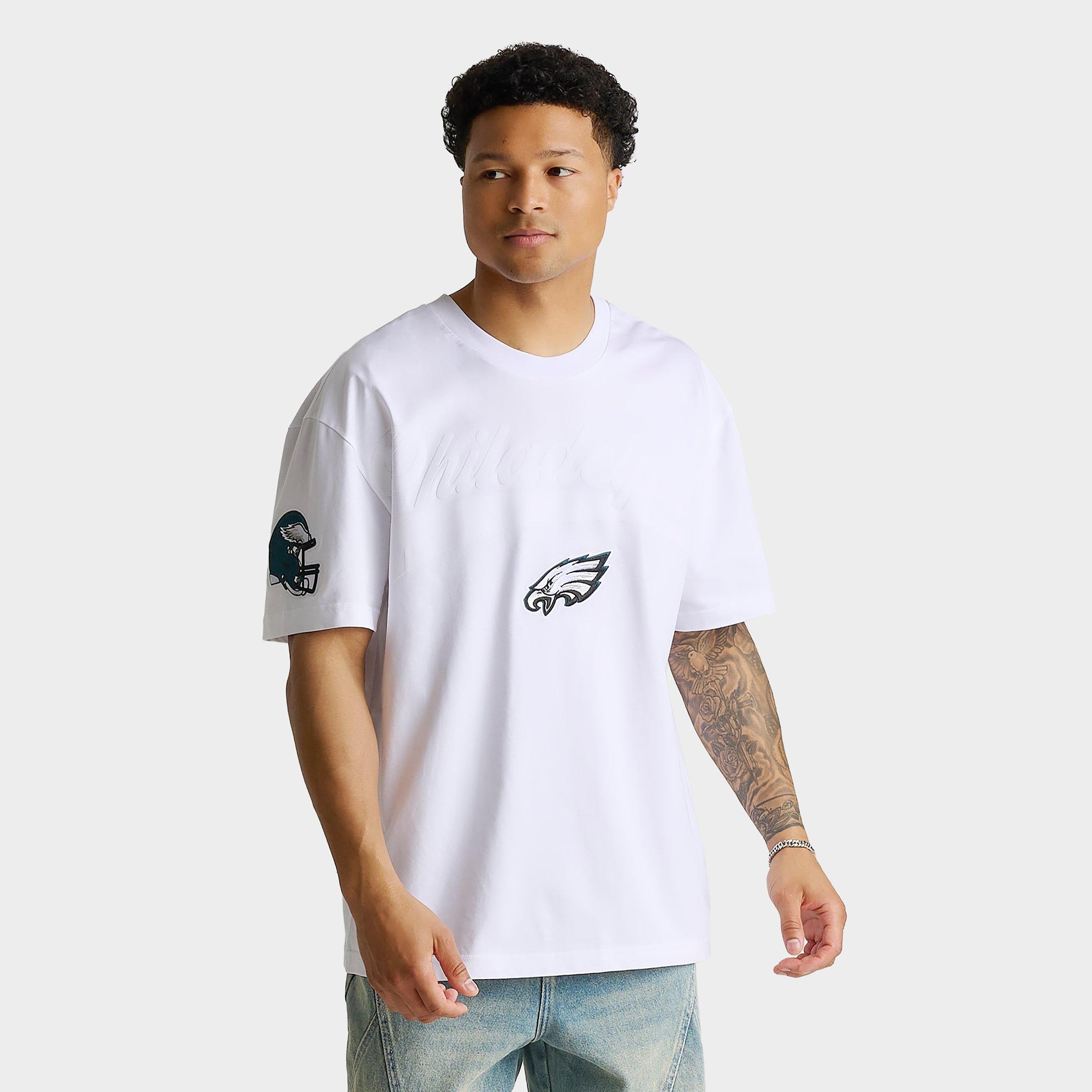 Pro Standard Men's Philadelphia Eagles NFL Living Large T-Shirt in White Size: Small