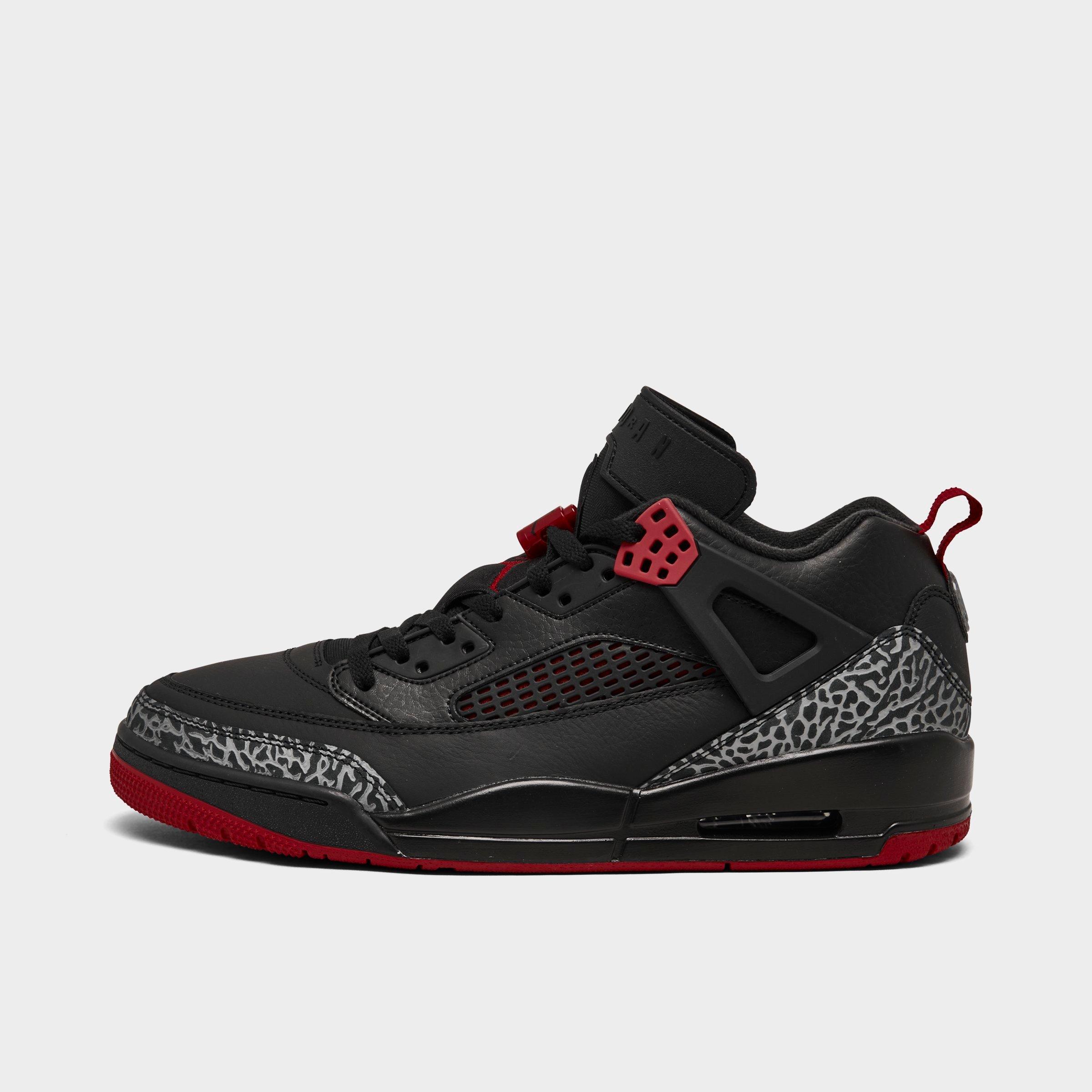 Shop Nike Jordan Men's Spizike Low Casual Shoes In Black/gym Red/cool Grey