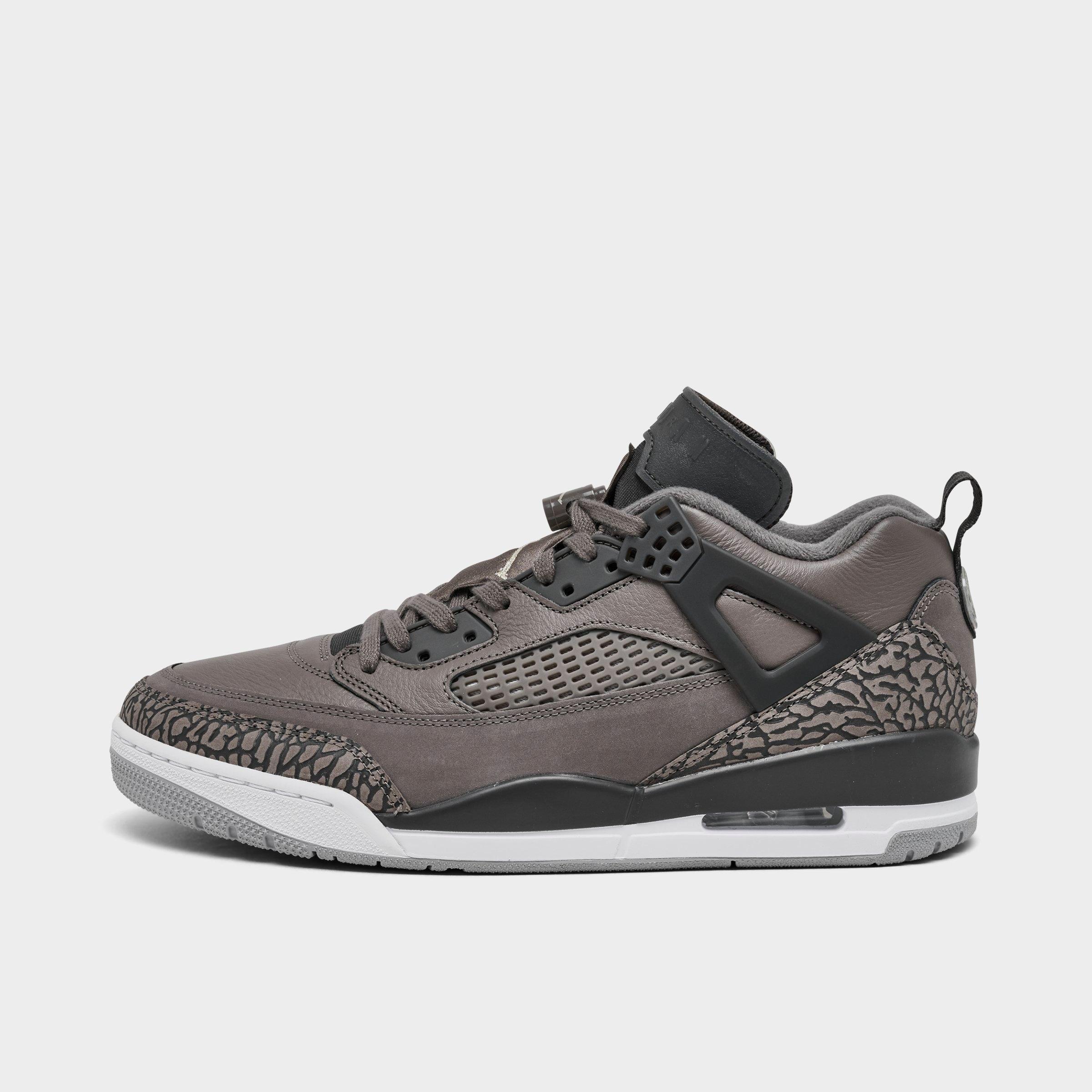 Jordan Men's Spizike Low Casual Shoes in Cave Stone/Anthracite/Medium Ash Size: 7.5