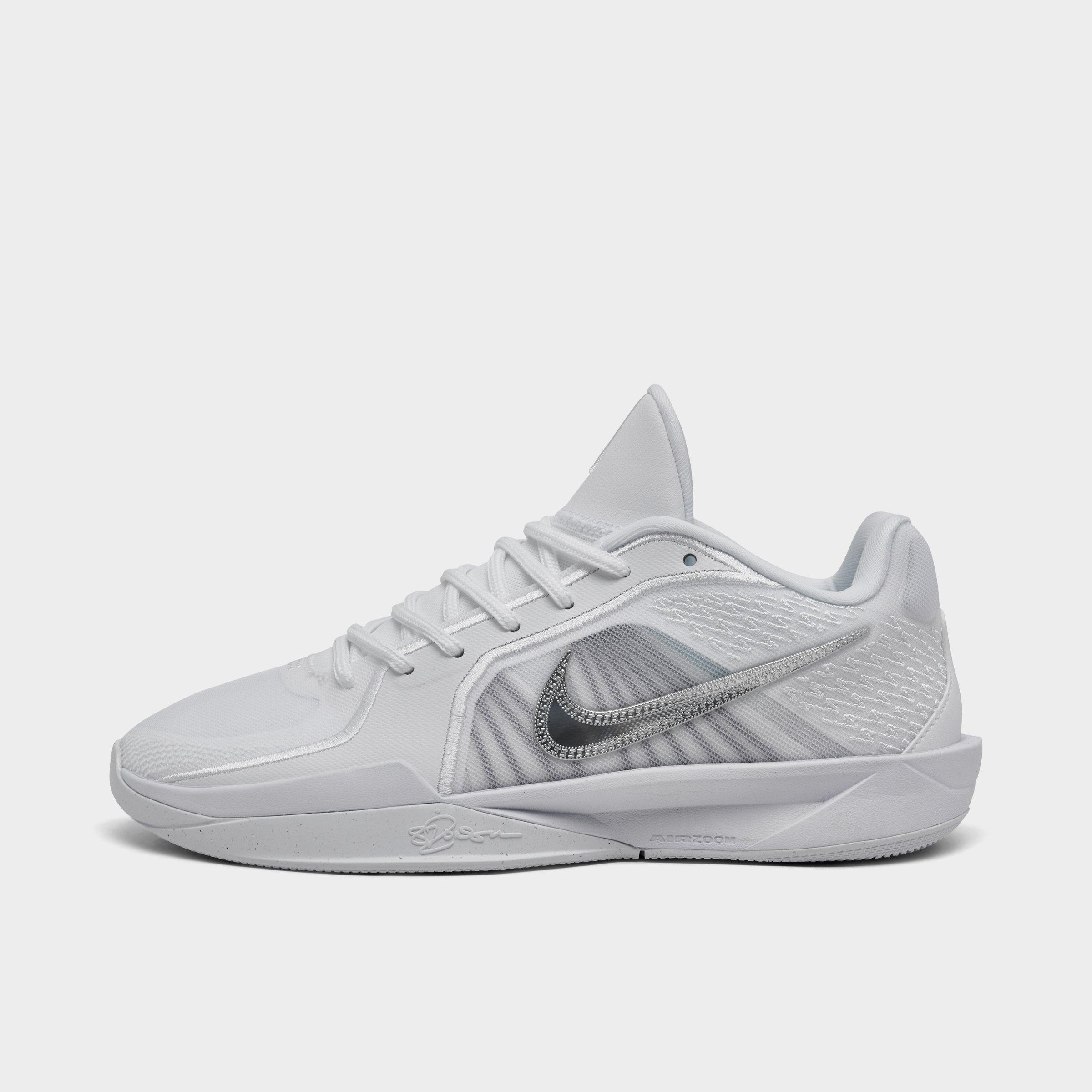 Nike Women's Sabrina 2 Basketball Shoes in White/Metallic/White Size 10.5