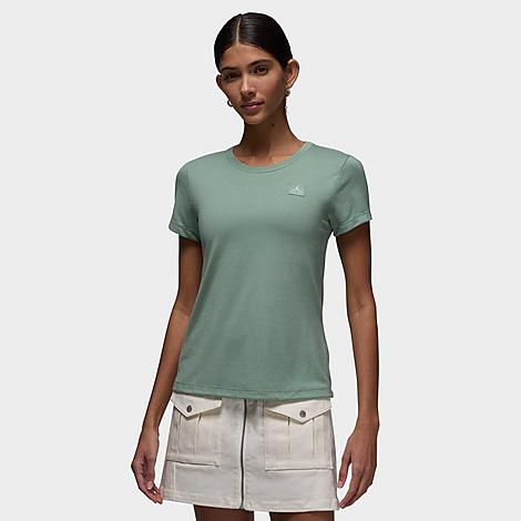 Nike Jordan Women's Essentials Slim Short-sleeve T-shirt In Green