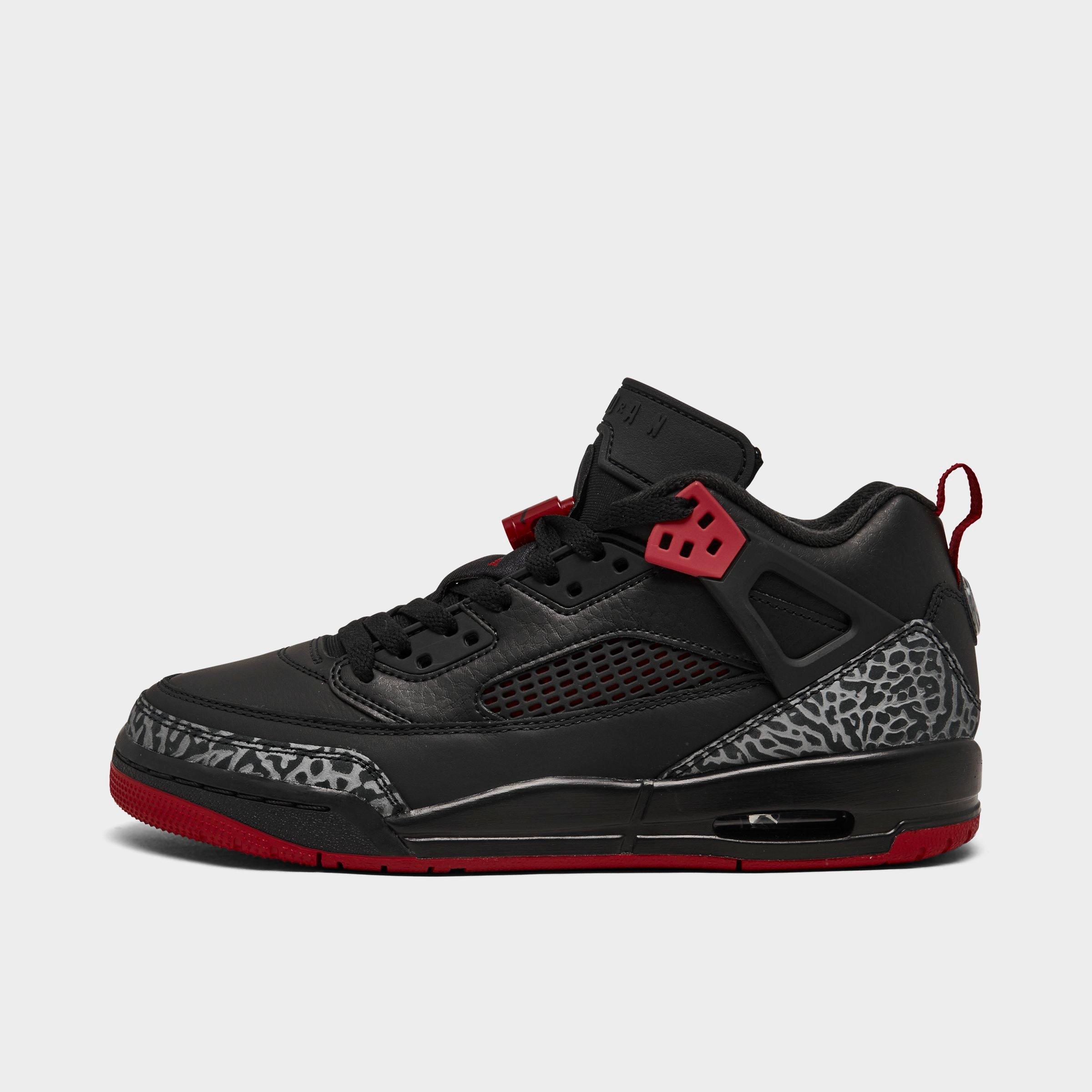 Shop Nike Jordan Big Kids' Spizike Low Casual Shoes In Black/gym Red/cool Grey