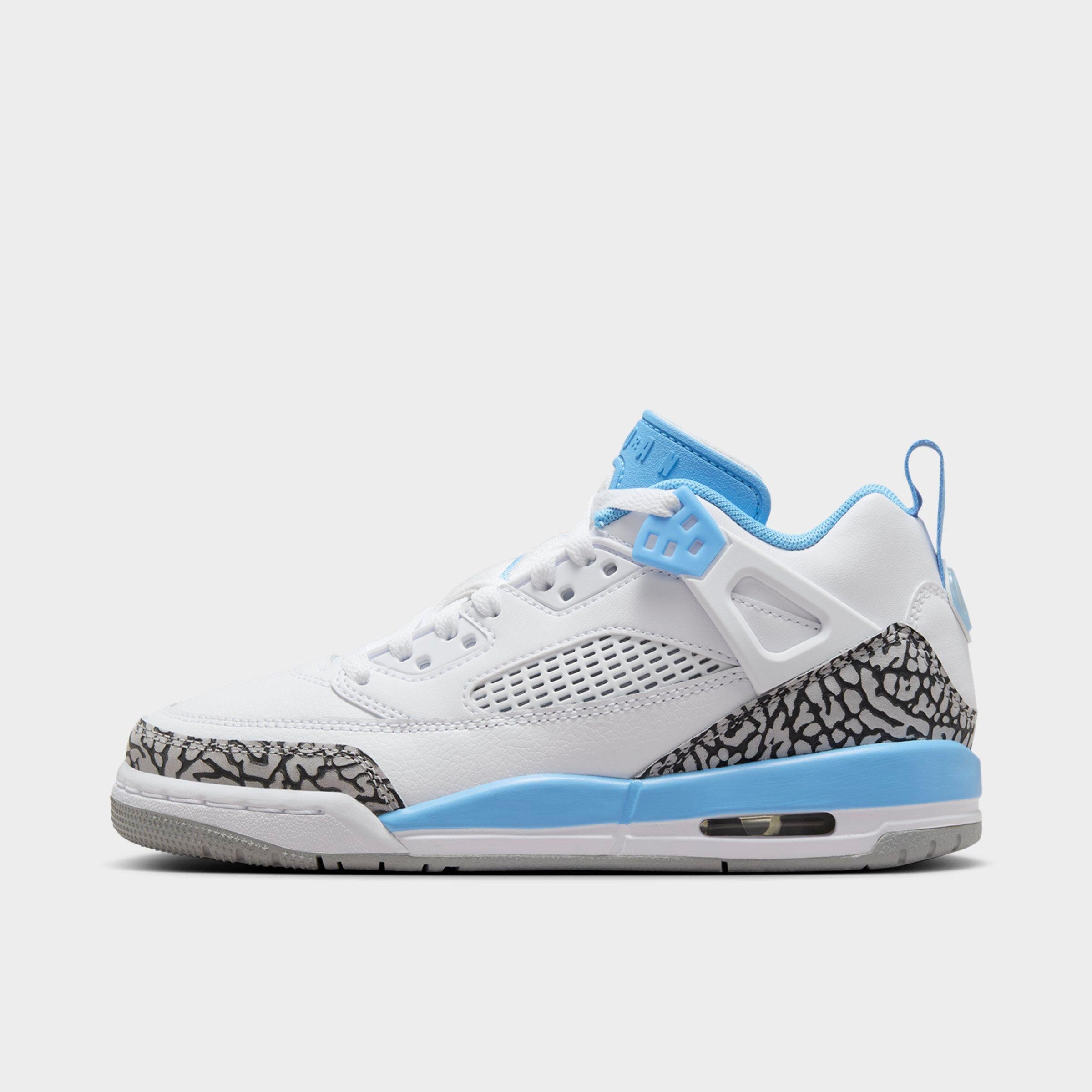 Jordan Big Kids' Spizike Low Casual Shoes in Blue/White/White Size 6.0