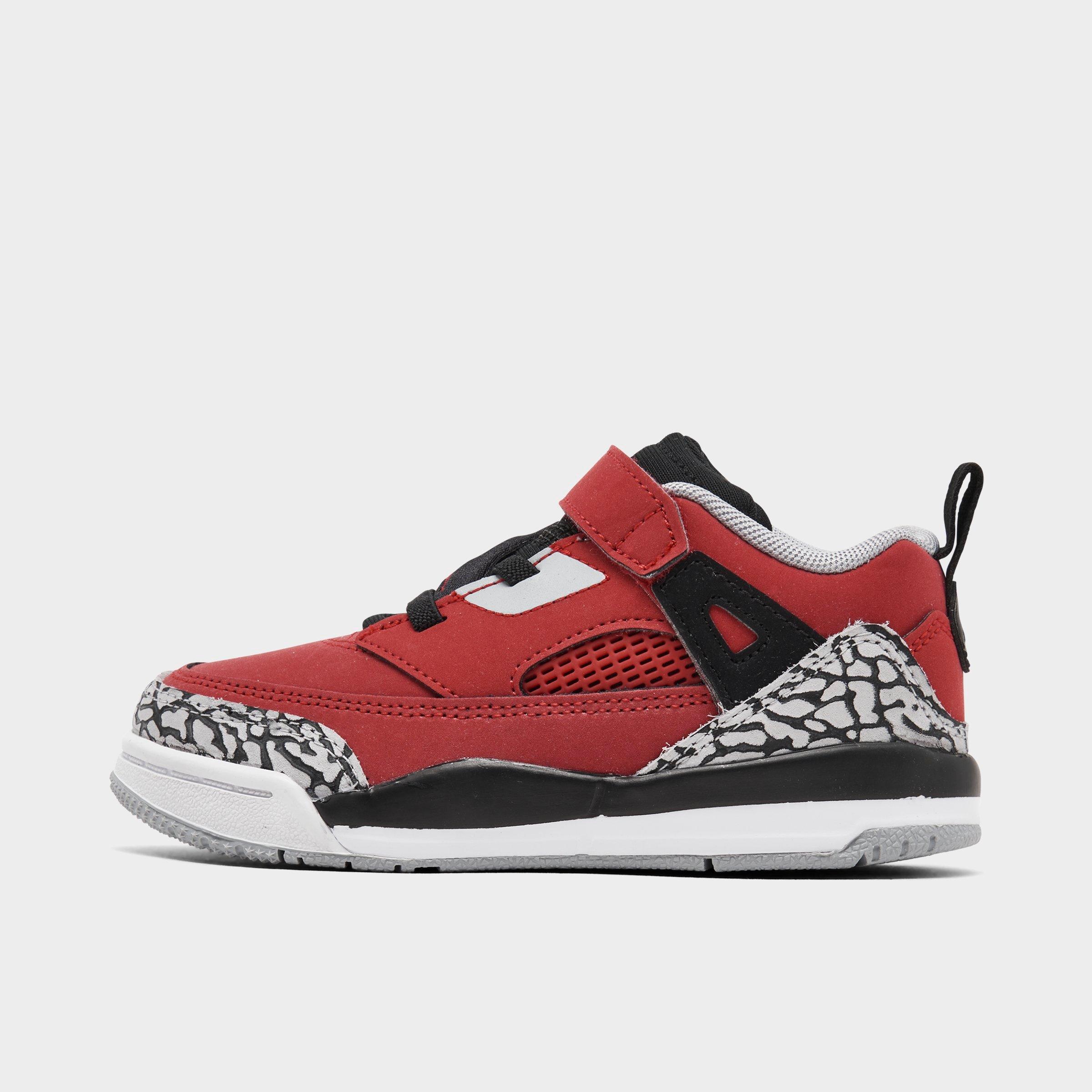 Nike Jordan Kids' Toddler Spizike Low Casual Shoes In Gym Red/black/wolf Grey/cool Grey