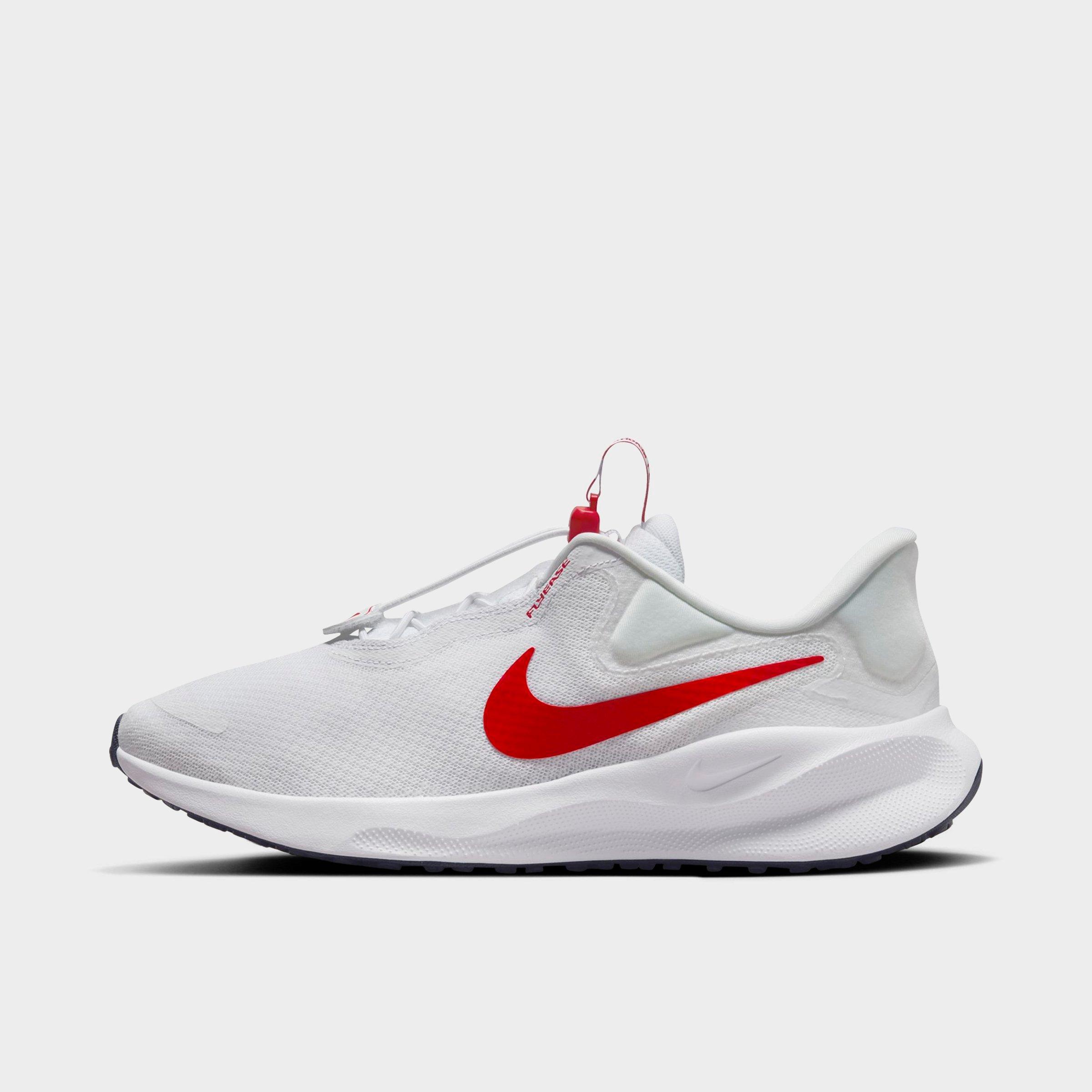 Shop Nike Men's Revolution 7 Easyon Running Shoes In White/midnight Navy/university Red