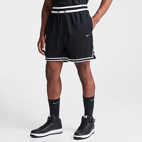 Nike Men's Dri-fit Dna 6" Basketball Shorts In Black/white