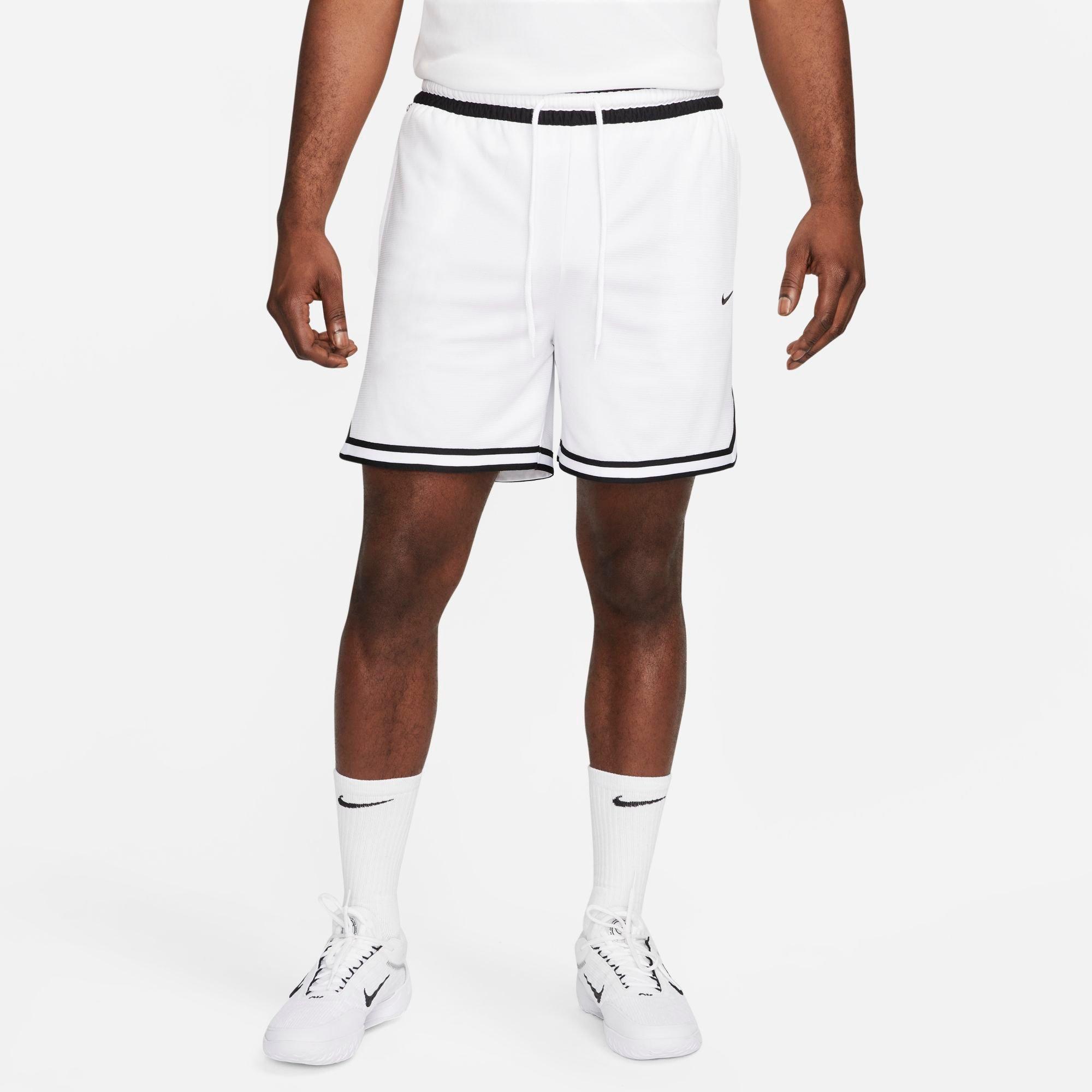 Shop Nike Men's Dri-fit Dna 6" Basketball Shorts In White/black