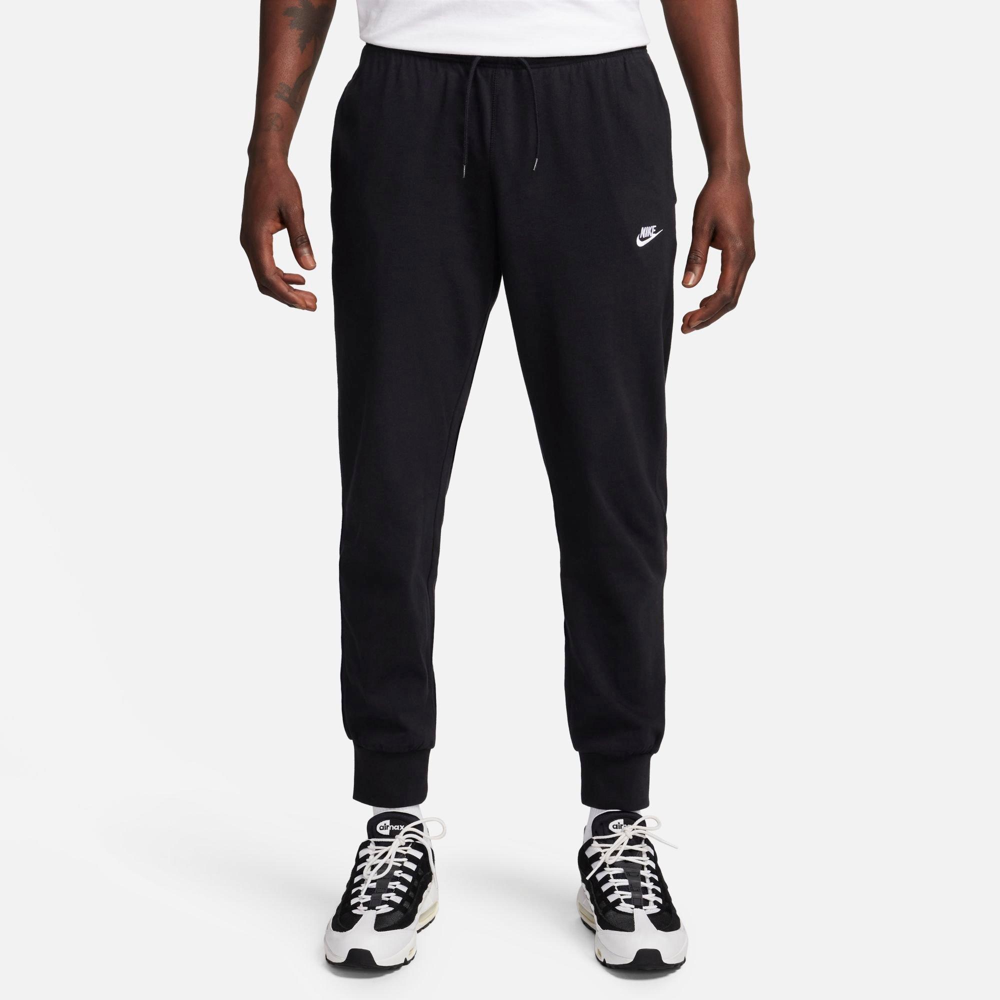 Nike Men's Club Knit Jogger Pants in Black/Black Size 4XL 100% Cotton/Knit