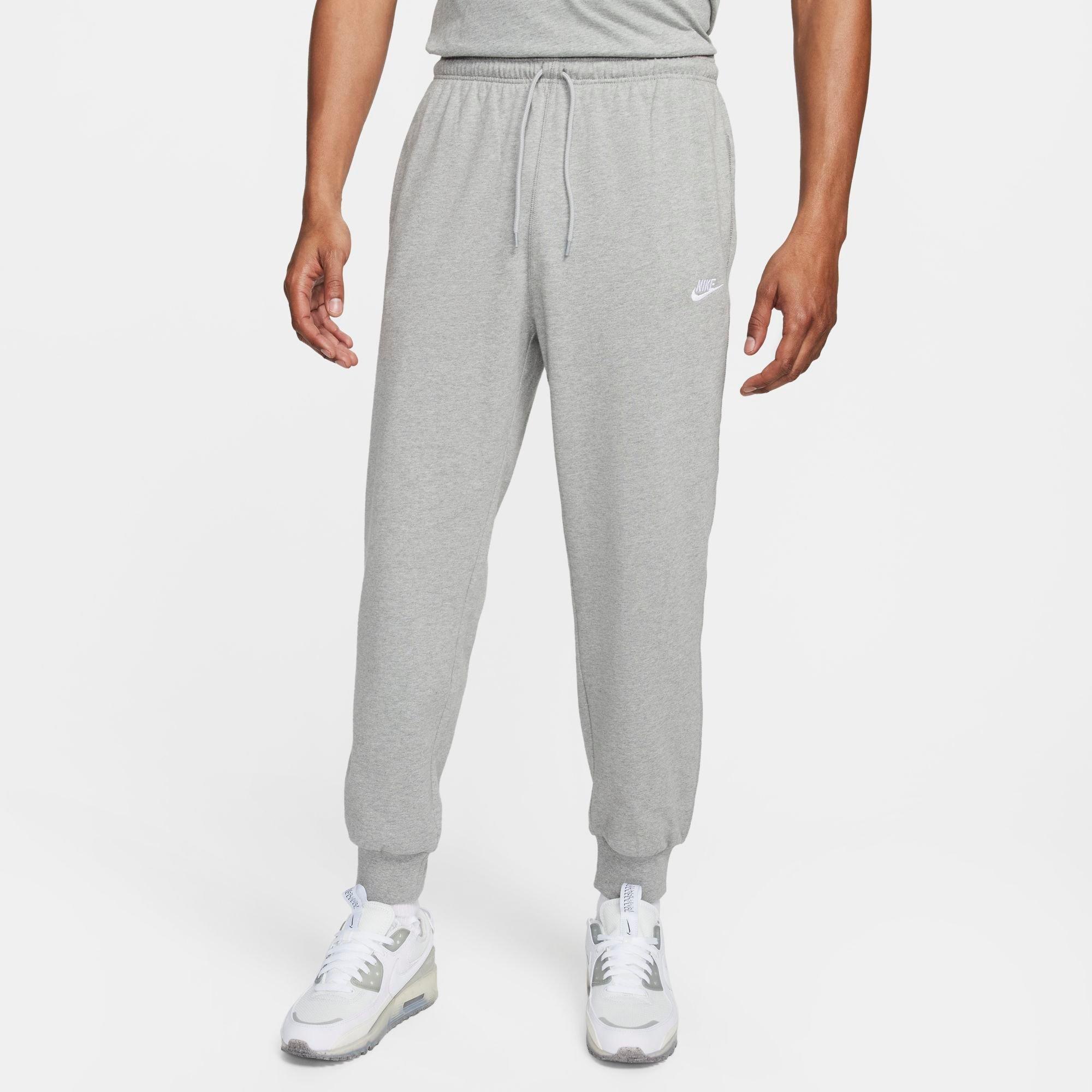Nike Men's Club Knit Jogger Pants in Grey/Dark Grey Heather Size 3XL 100% Cotton/Knit