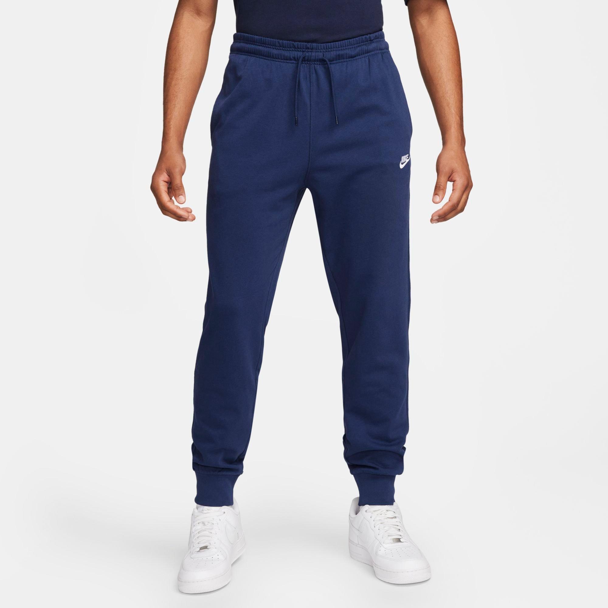 Nike Men's Club Knit Jogger Pants in Midnight Navy/White Size: XS
