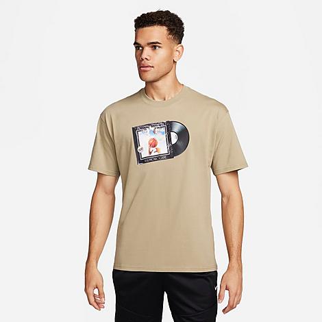 Shop Nike Men's Vinyl Soul Max90 Basketball T-shirt In Neutral Olive