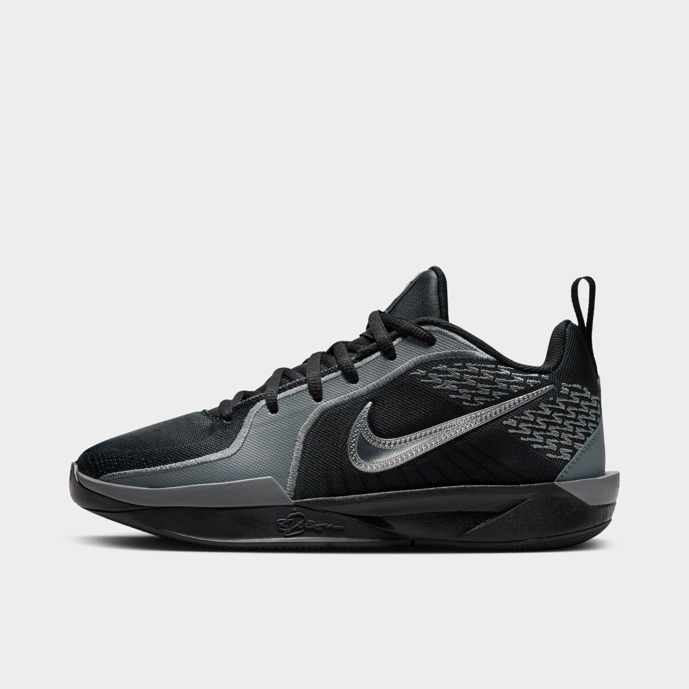 Nike Girls' Big Kids Sabrina 2 Basketball Shoes in Black/Smoke Grey/Opti Yellow Size: 1.0