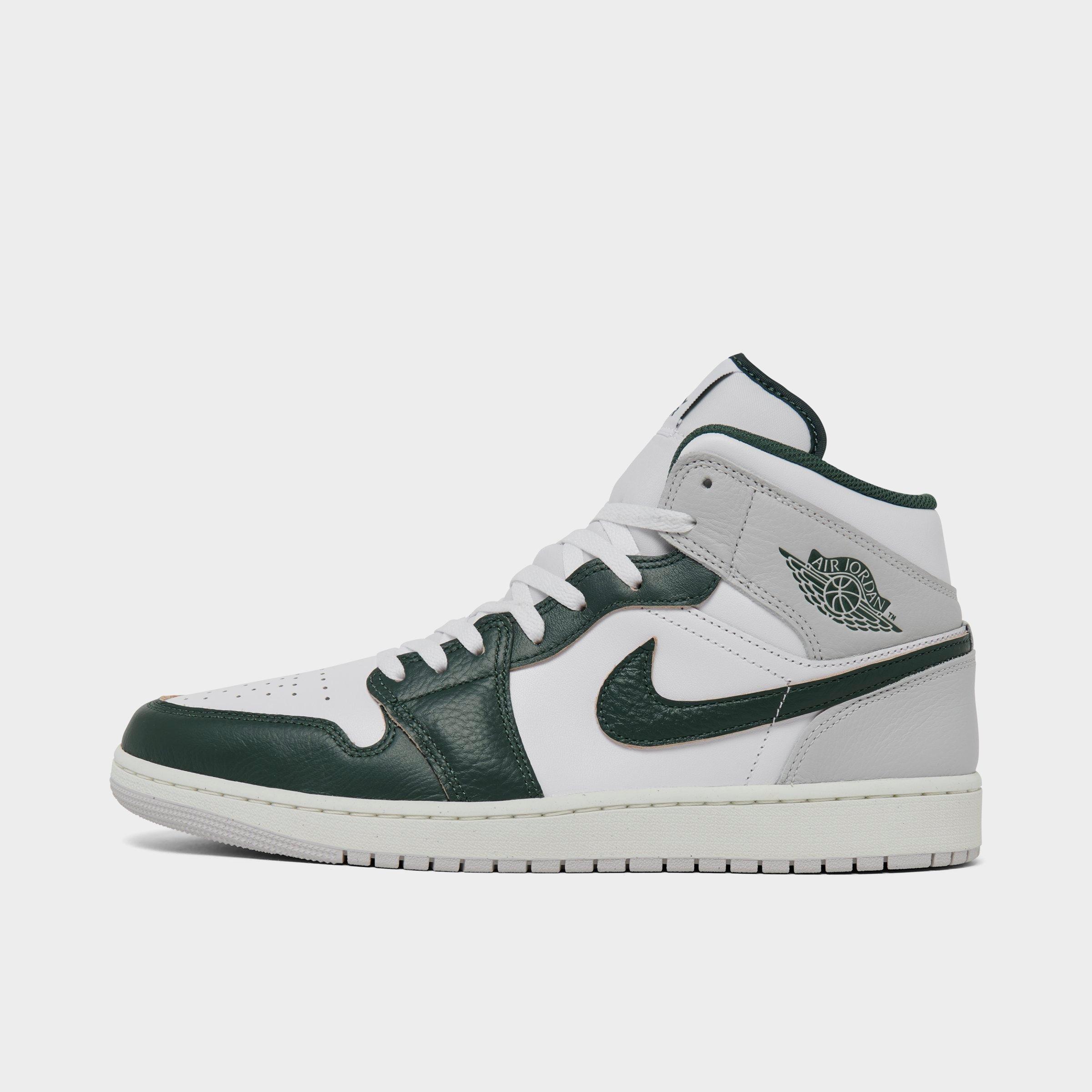 Jordan Men's Air Retro 1 Mid SE Casual Shoes in White/Sail/Neutral Grey Size: 7.5