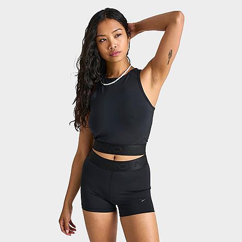Nike Women's Pro Dri-fit Crop Tank In Black