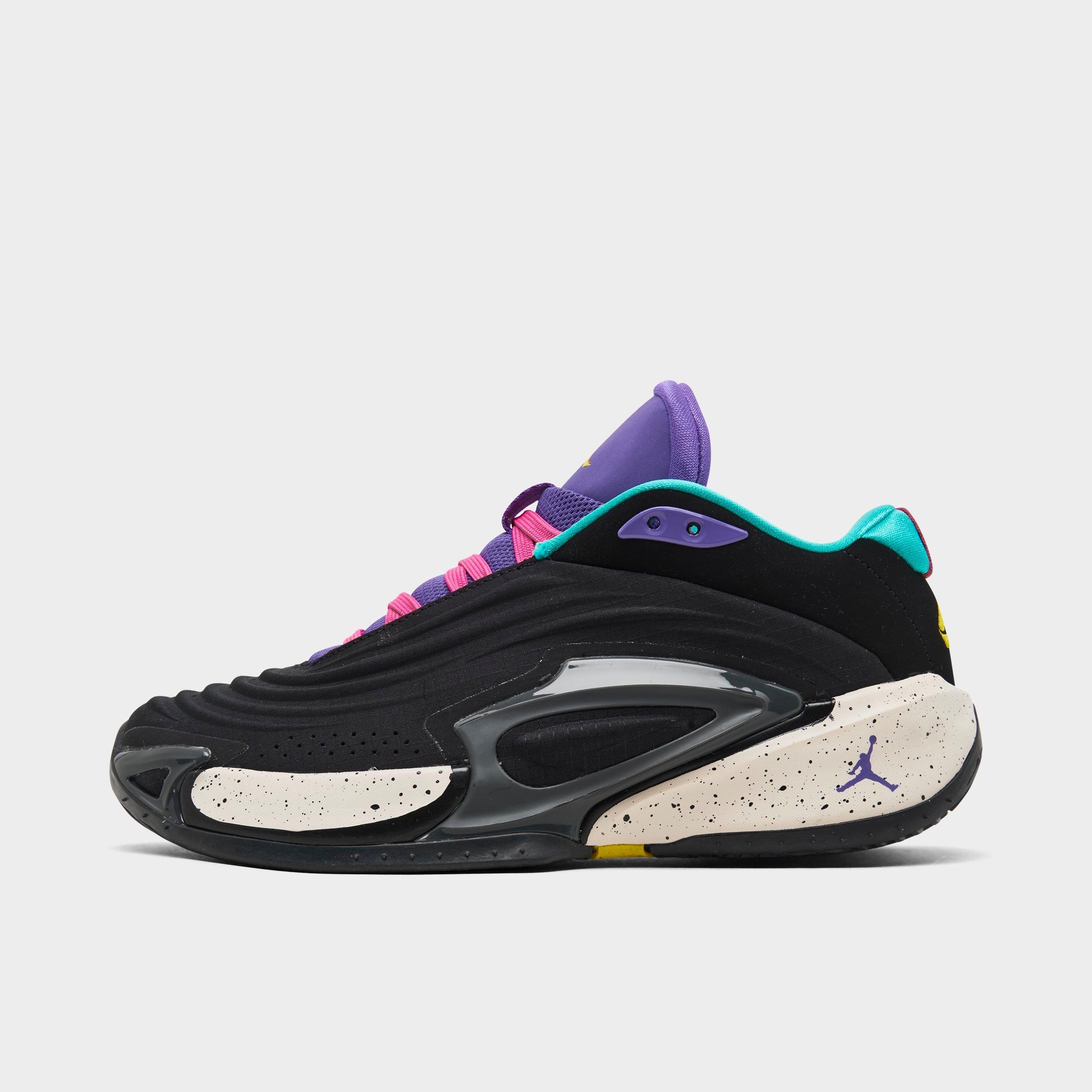 Nike Jordan Big Kids' Luka 3 Basketball Shoes In Black/hyper Jade/pink Prime/hyper Grape