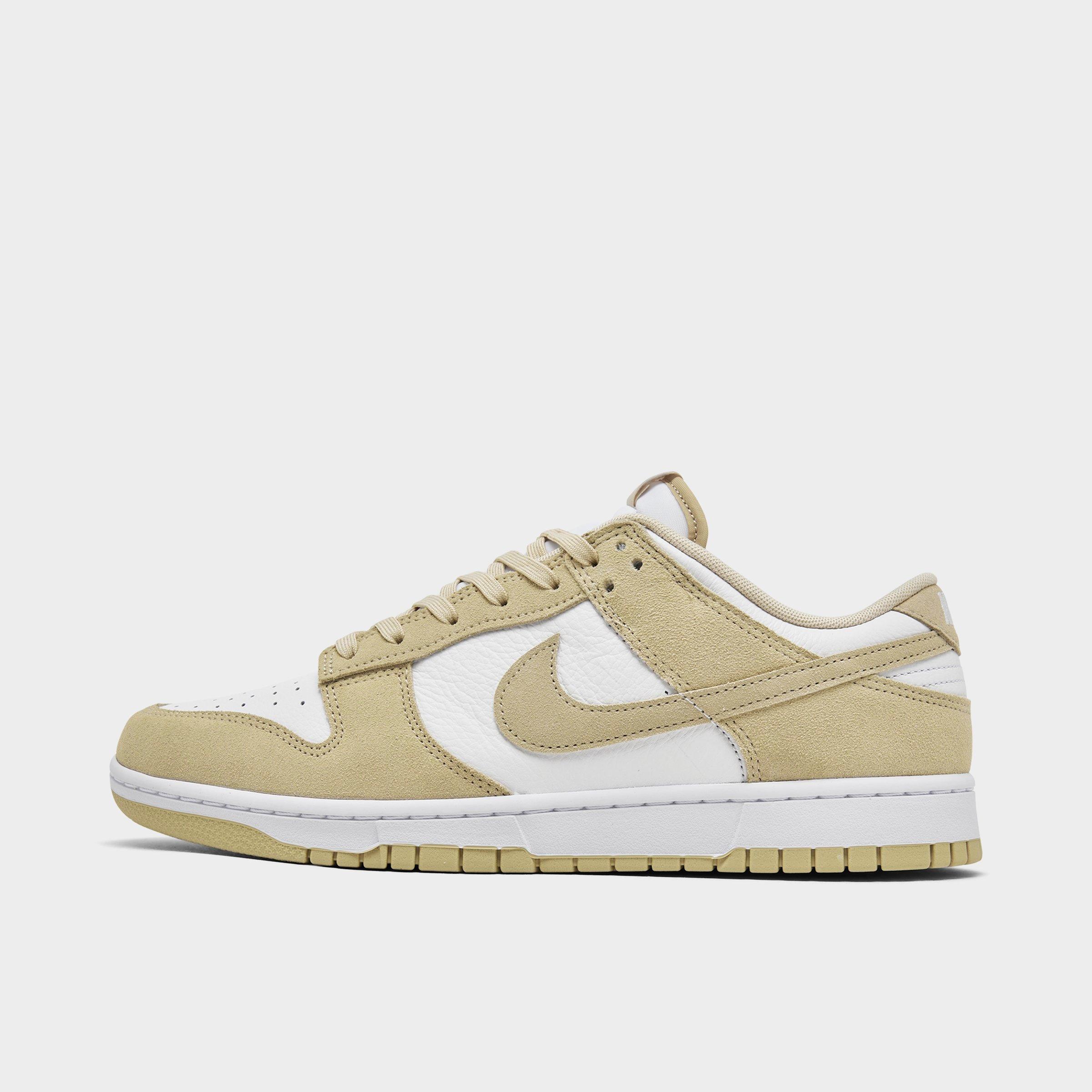 Nike Men's Dunk Low Retro Casual Shoes in White/Team Gold/White Size: 7.5
