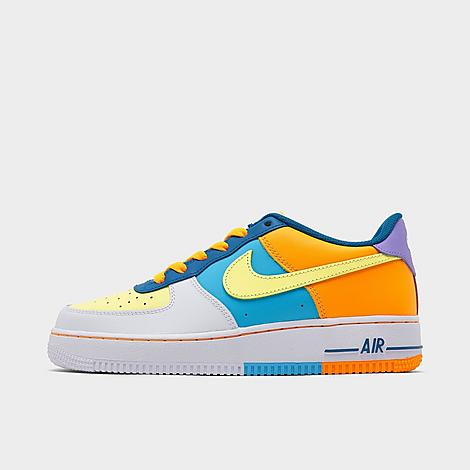 Nike Big Kids' Air Force 1 Lv8 Casual Shoes Size 7.0 Leather In Multicolor/multicolor/multicolor