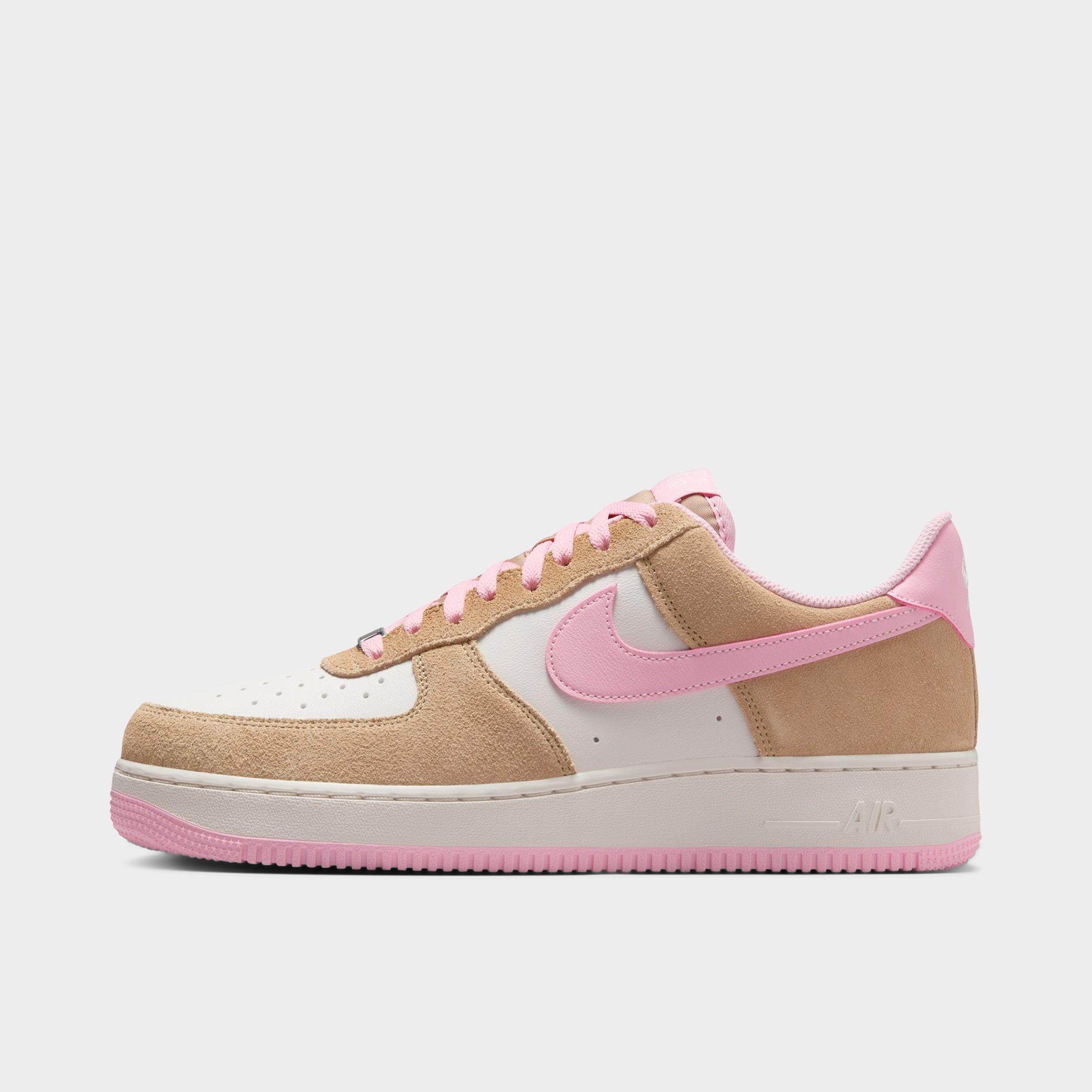 Nike Men's Air Force 1 '07 LV8 Casual Shoes in Brown/Pink/Hemp Size 10