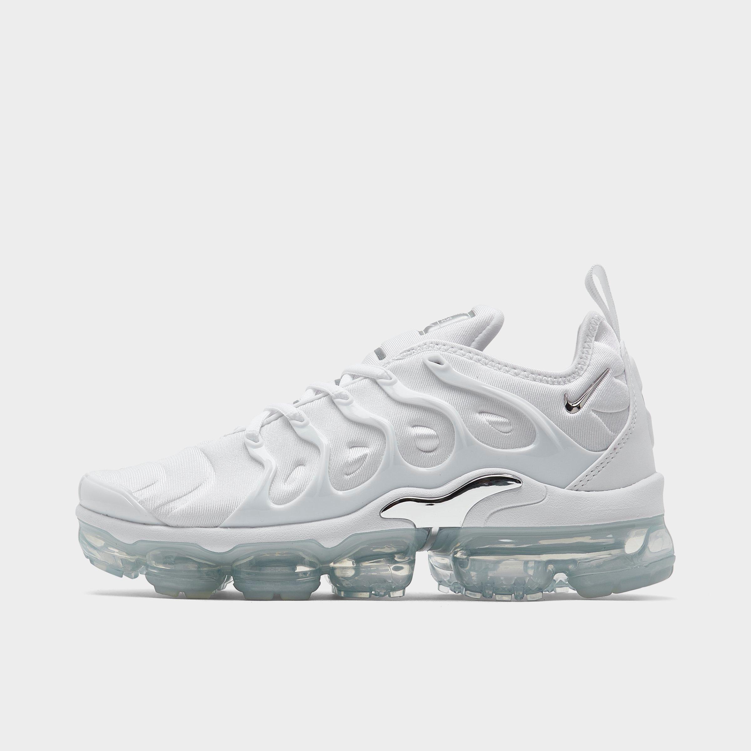 Nike Air Vapormax Plus "white/chrome" Sneakers In White/metallic Silver