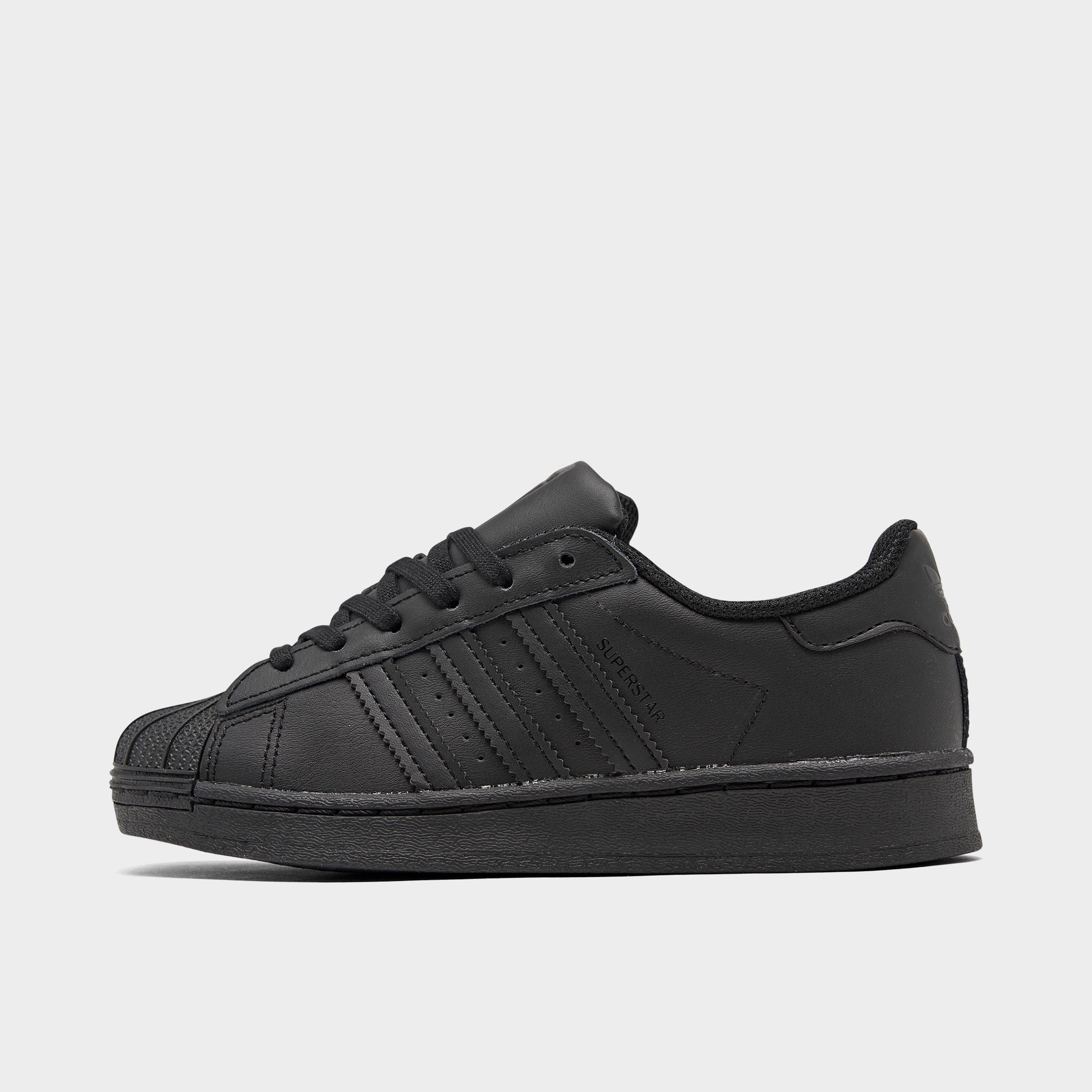 preschool adidas superstar black