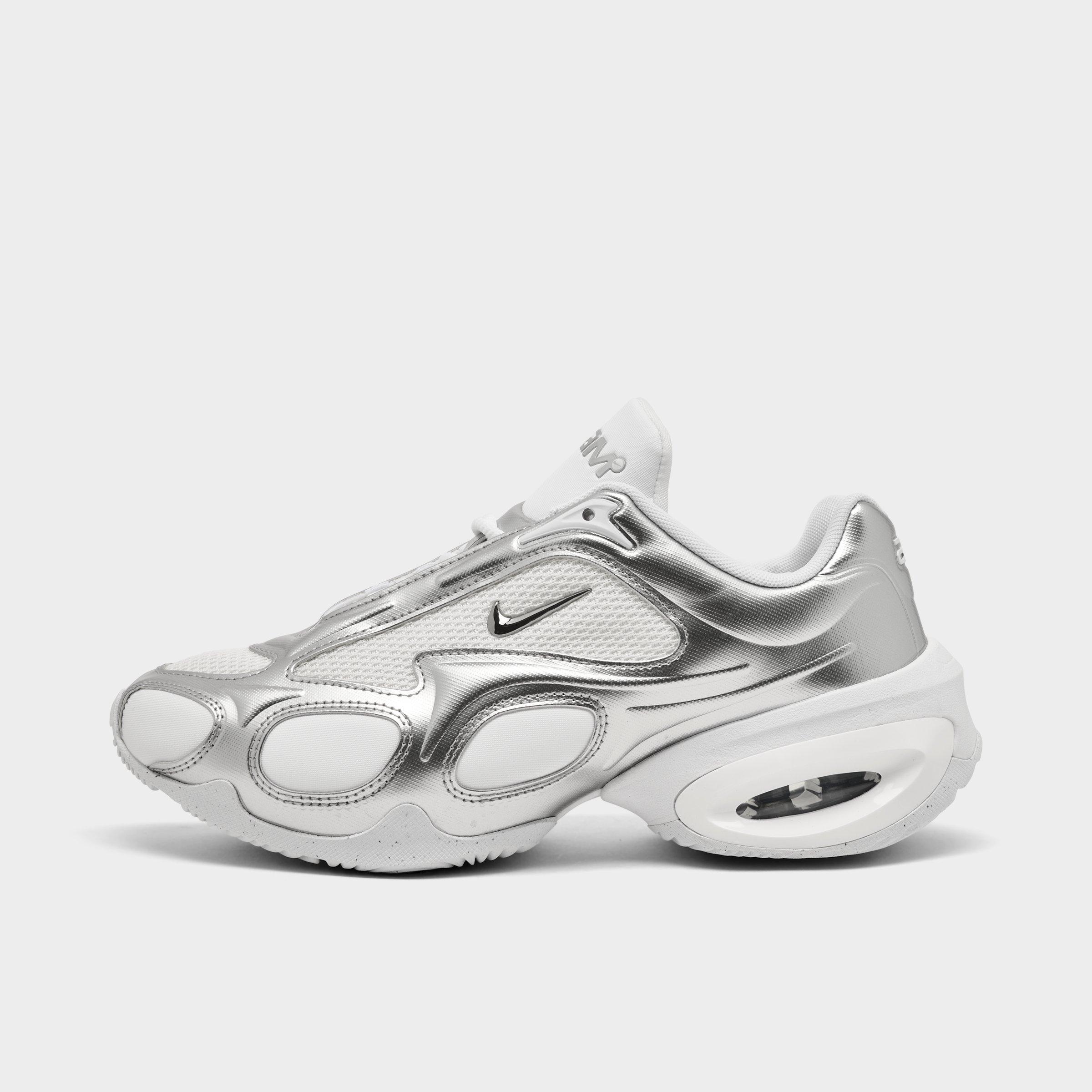 Nike Women's Air Max Muse Casual Shoes in White/Metallic Silver/Pure Platinum Size: 5.0