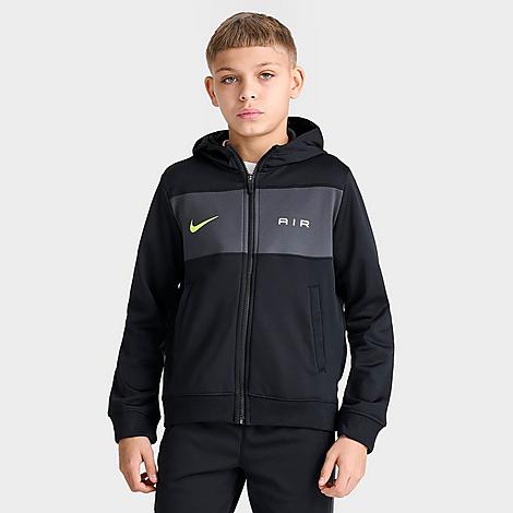 Nike Air Big Kids' (boys') Full-zip Hoodie In Black