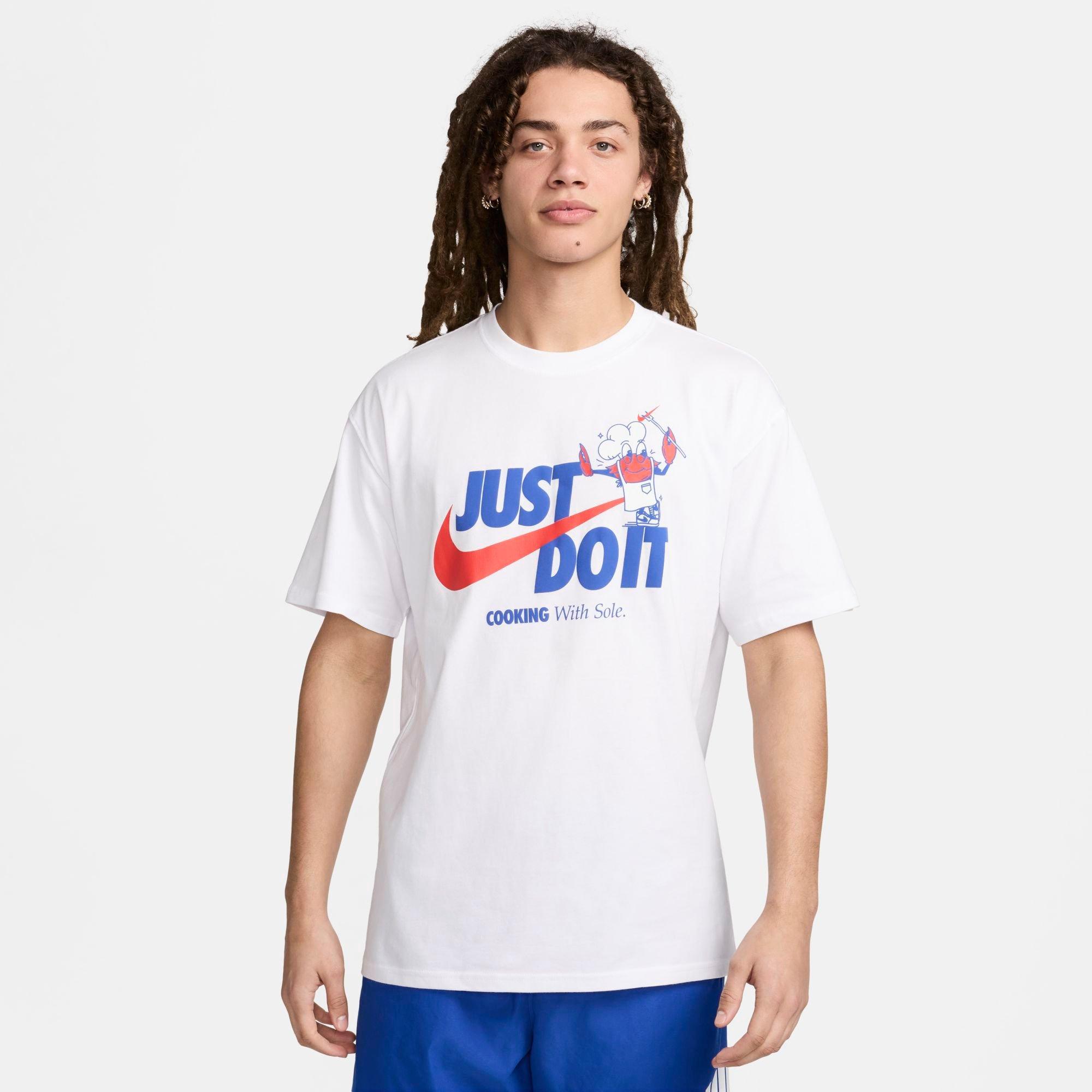 Nike Men's Sportswear Max90 T-Shirt in White/White Size Large 100% Cotton
