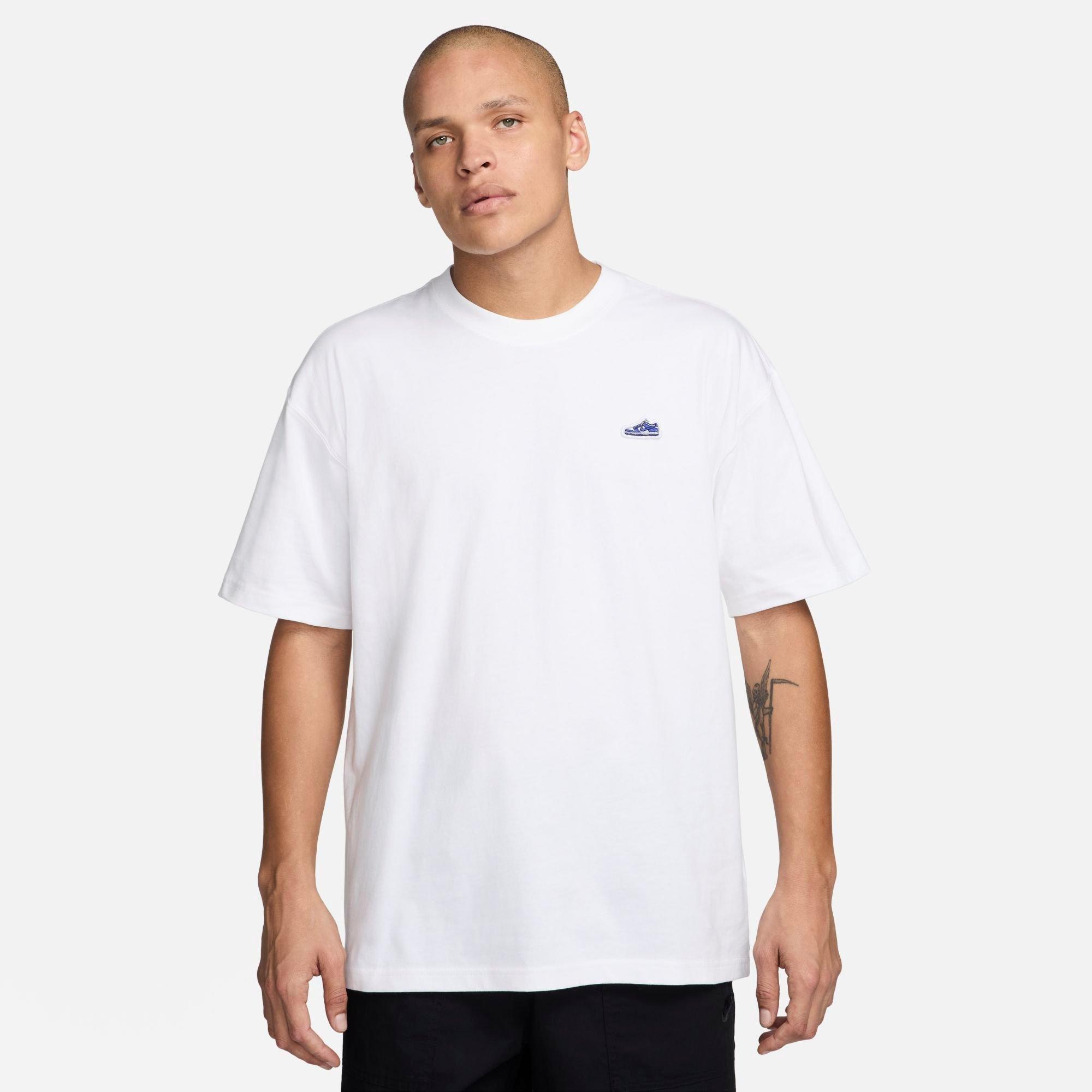 Shop Nike Men's Sportswear Dunk Patch T-shirt In White