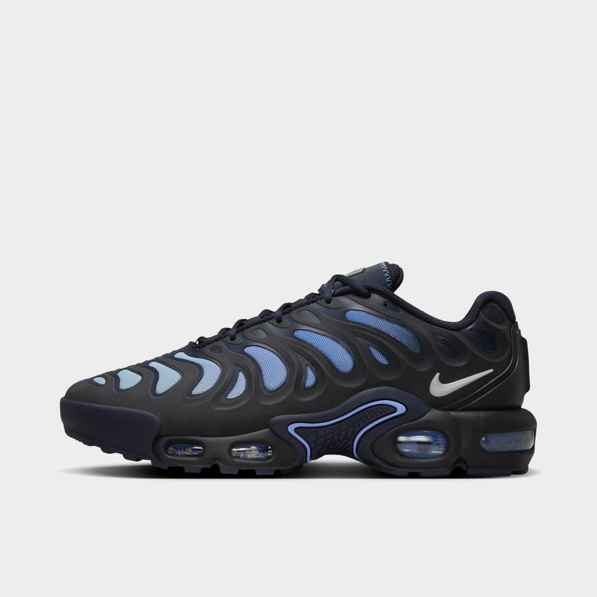 Nike Women's Air Max Plus Drift Casual Shoes in Black/Metallic Silver/Dark Obsidian Size: 5.0