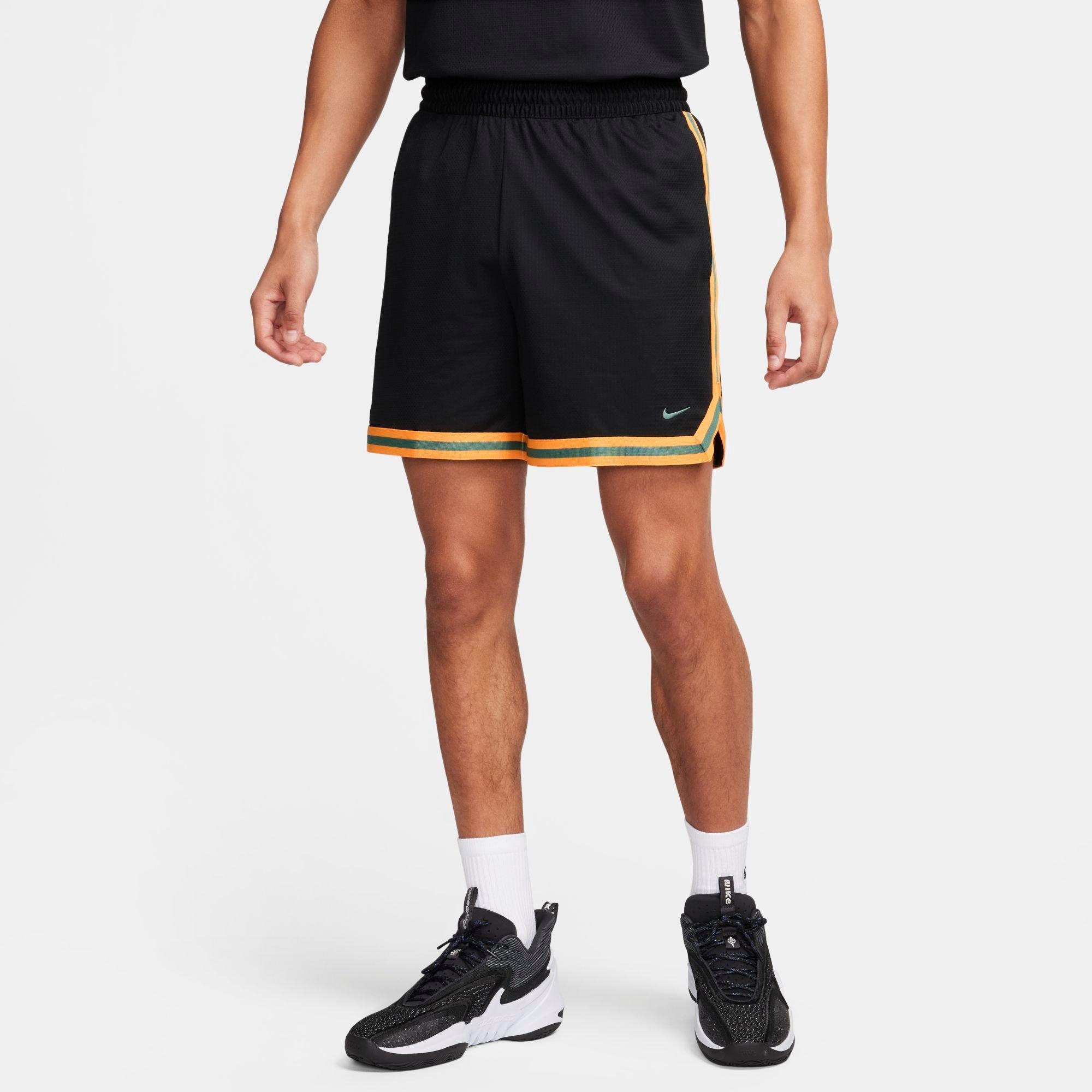 Shop Nike Men's Dna Dri-fit 6" Basketball Shorts In Black/sundial/bicoastal