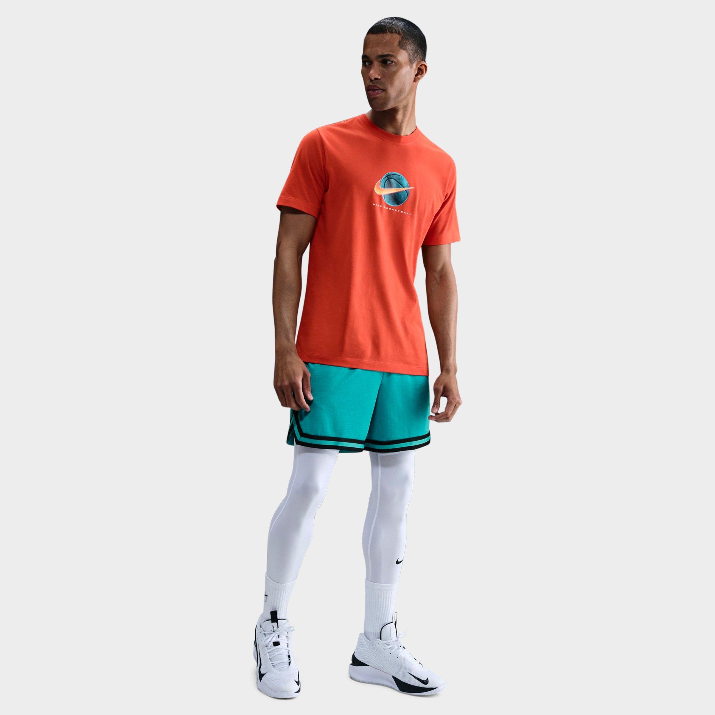Nike Men's DNA Dri-FIT 6" Basketball Shorts in Green/Dusty Cactus Size Medium 100% Polyester/Knit/Fiber