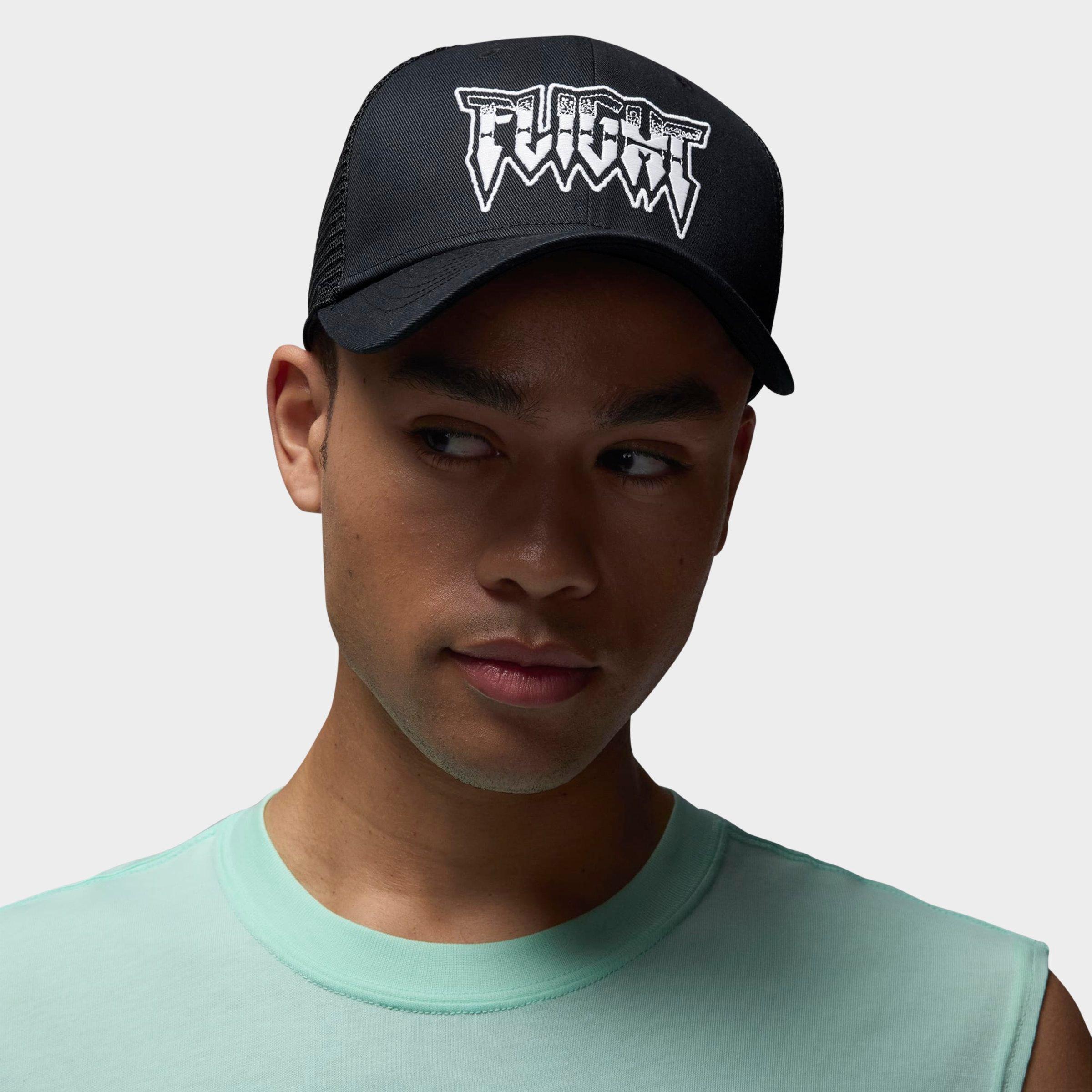 Shop Nike Jordan Rise Structured Trucker Hat In Black/white