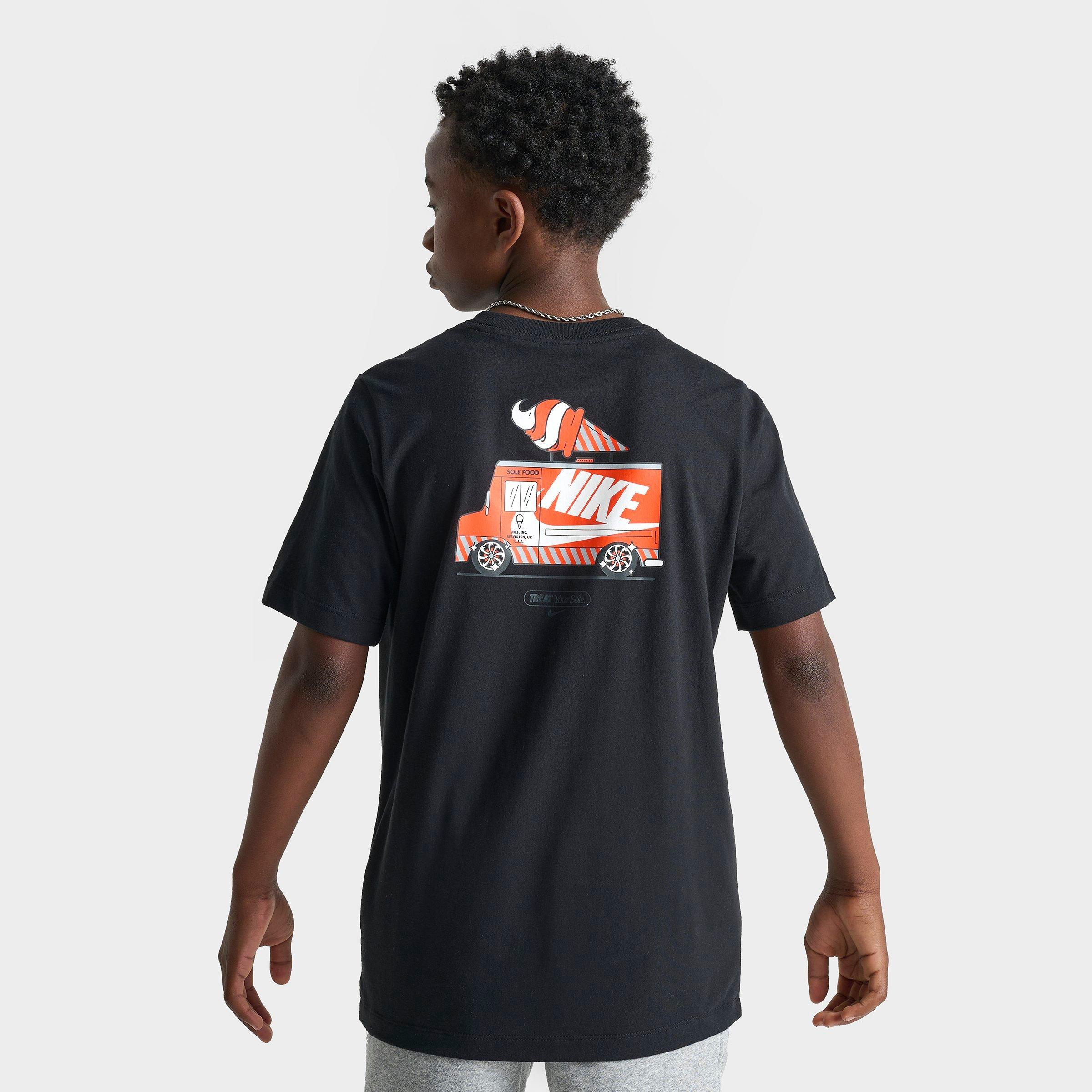 Shop Nike Big Kids' Sportswear Ice Cream Truck T-shirt In Black