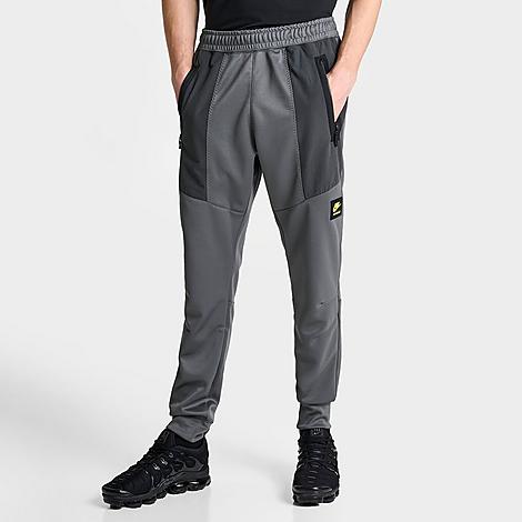 Nike Men's Sportswear Air Max Pk Jogger Pants In Iron Grey/anthracite/black/opti Yellow