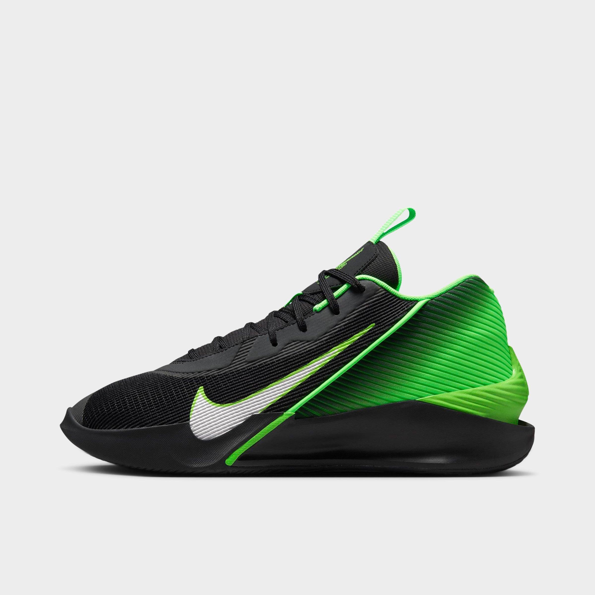 Nike Men's G. T. Jump Academy Basketball Shoes in Black/Green Strike/White Size: 3.5
