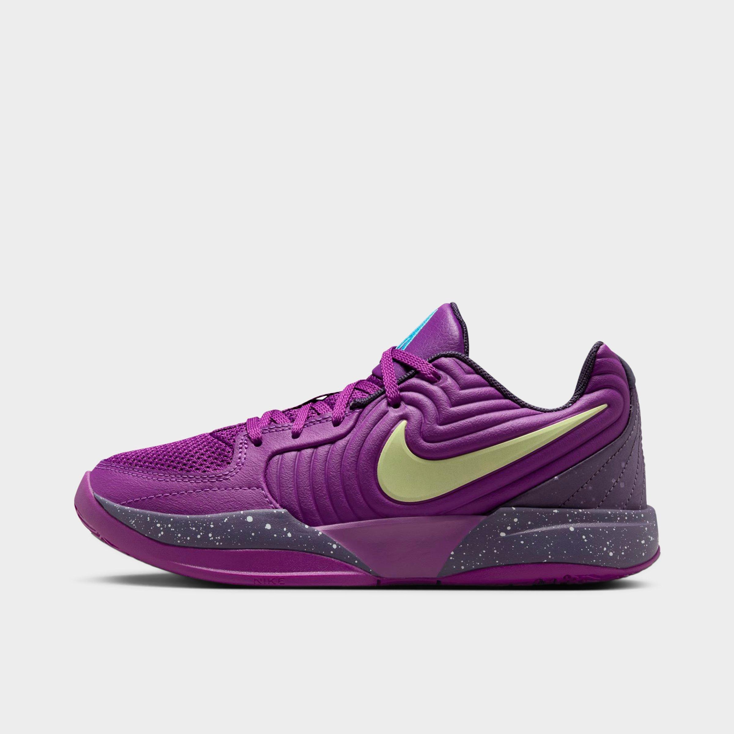 Nike Big Kids Ja 2 Basketball Shoes in Bold Berry/Light Lemon Twist/Dark Raisin Size: 1.0