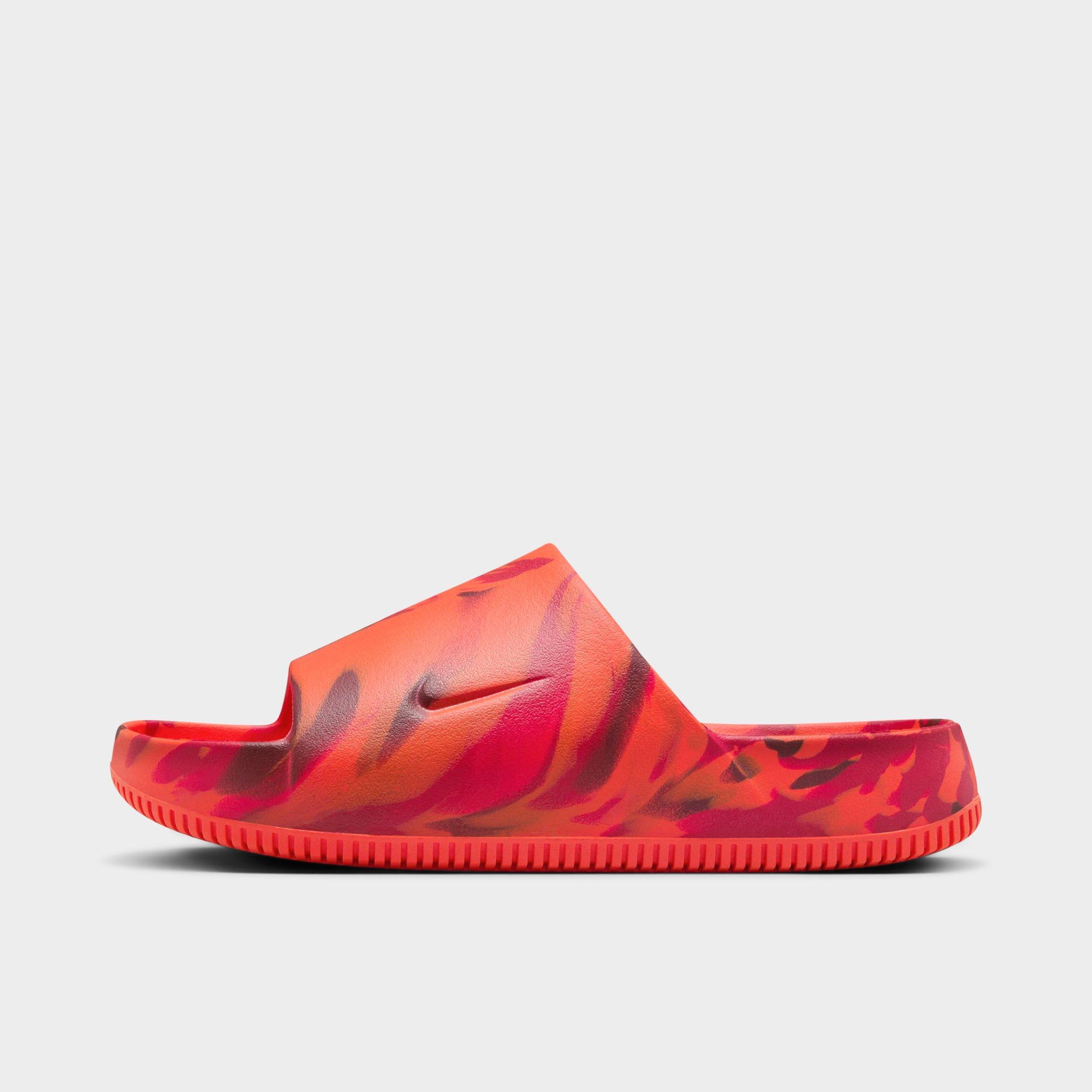 Shop Nike Men's Calm Se Marble Slide Sandals In Picante Red/picante Red/picante Red