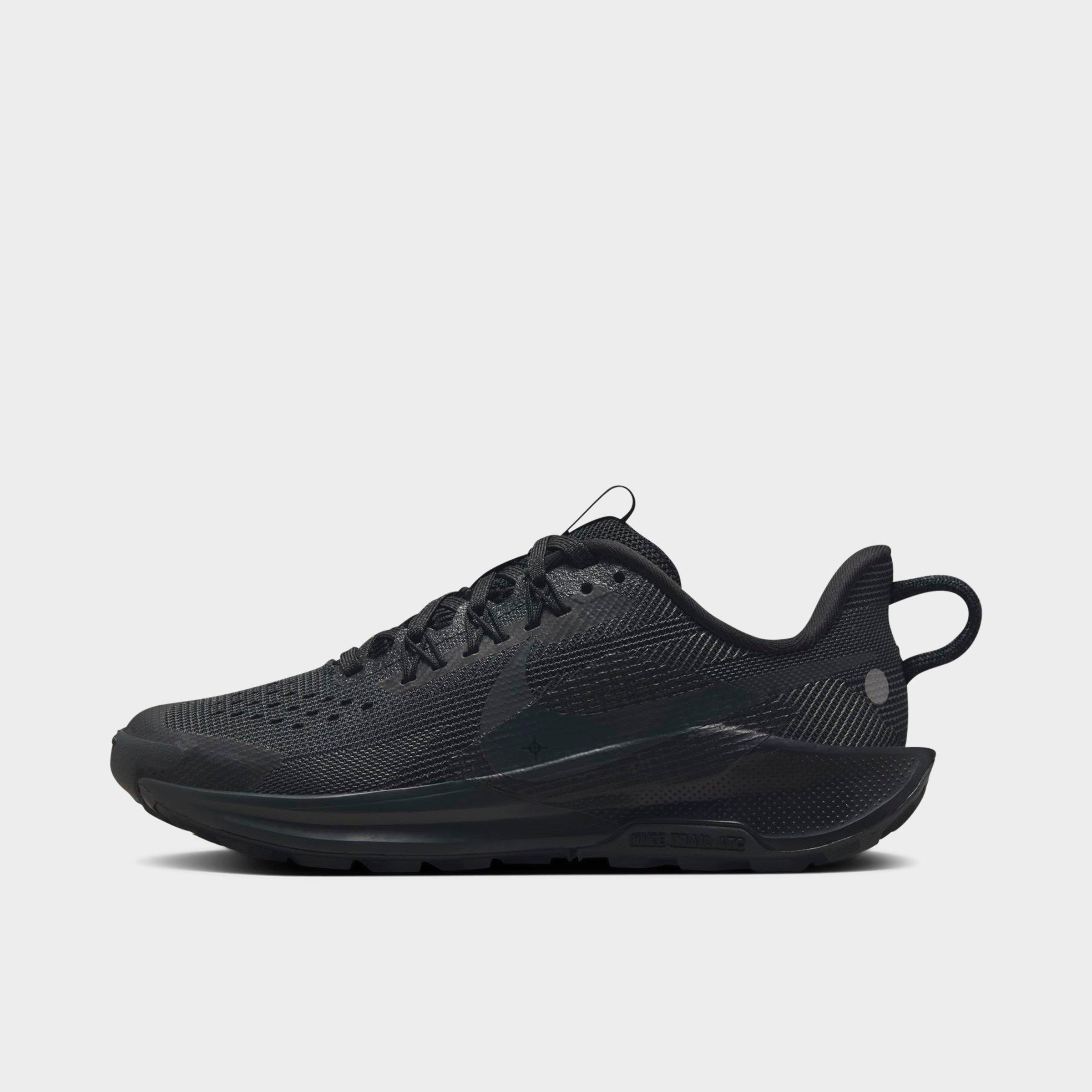 Nike Big Kids' Pegasus Trail 5 Running Shoes In Black/anthracite/wolf Grey